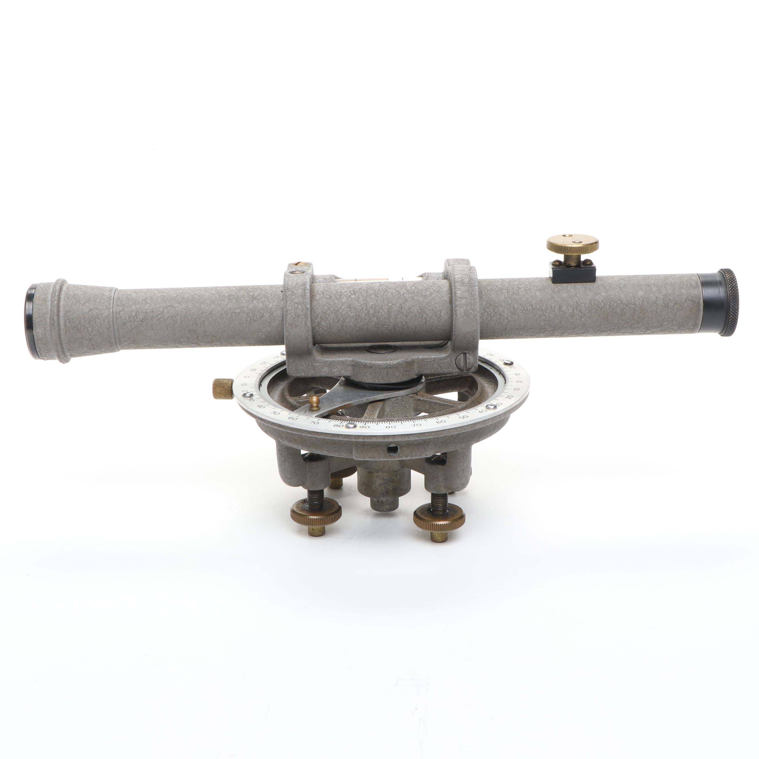 David White Instrument Co. Surveyor's Transit with Wood Case