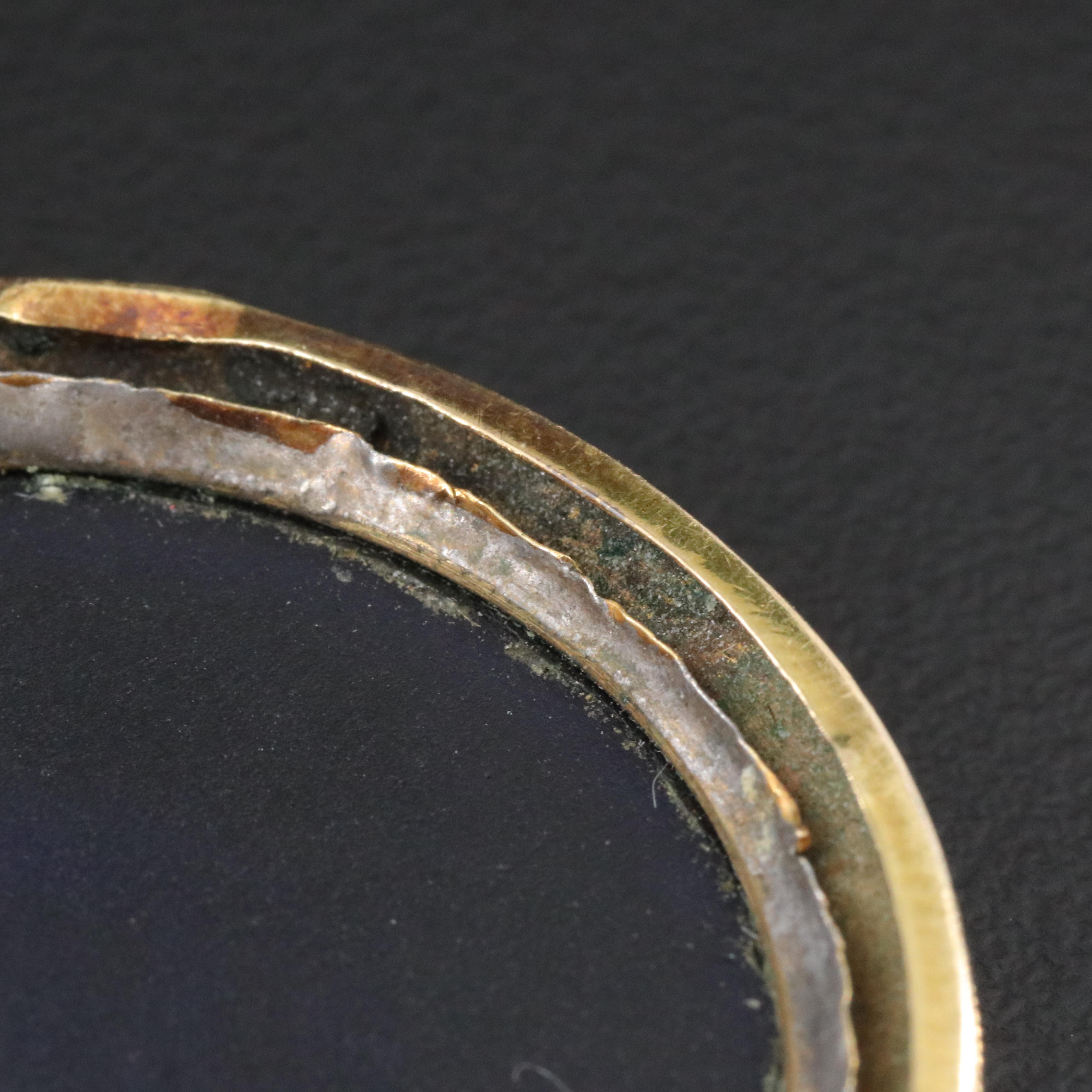 Antique Greco-Roman Revival Glass Micromosaic Winged Lion Brooch