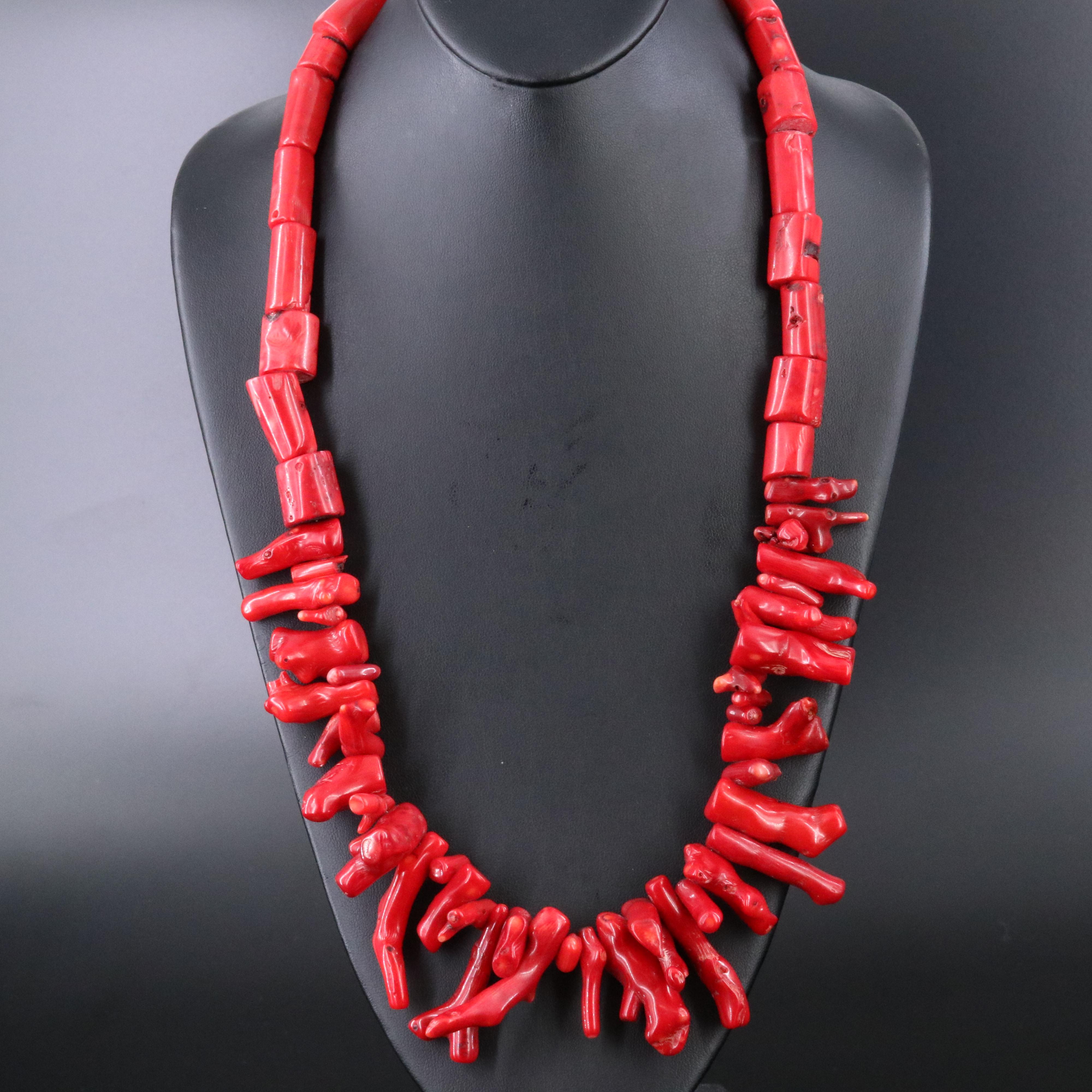 Coral Bead Necklace