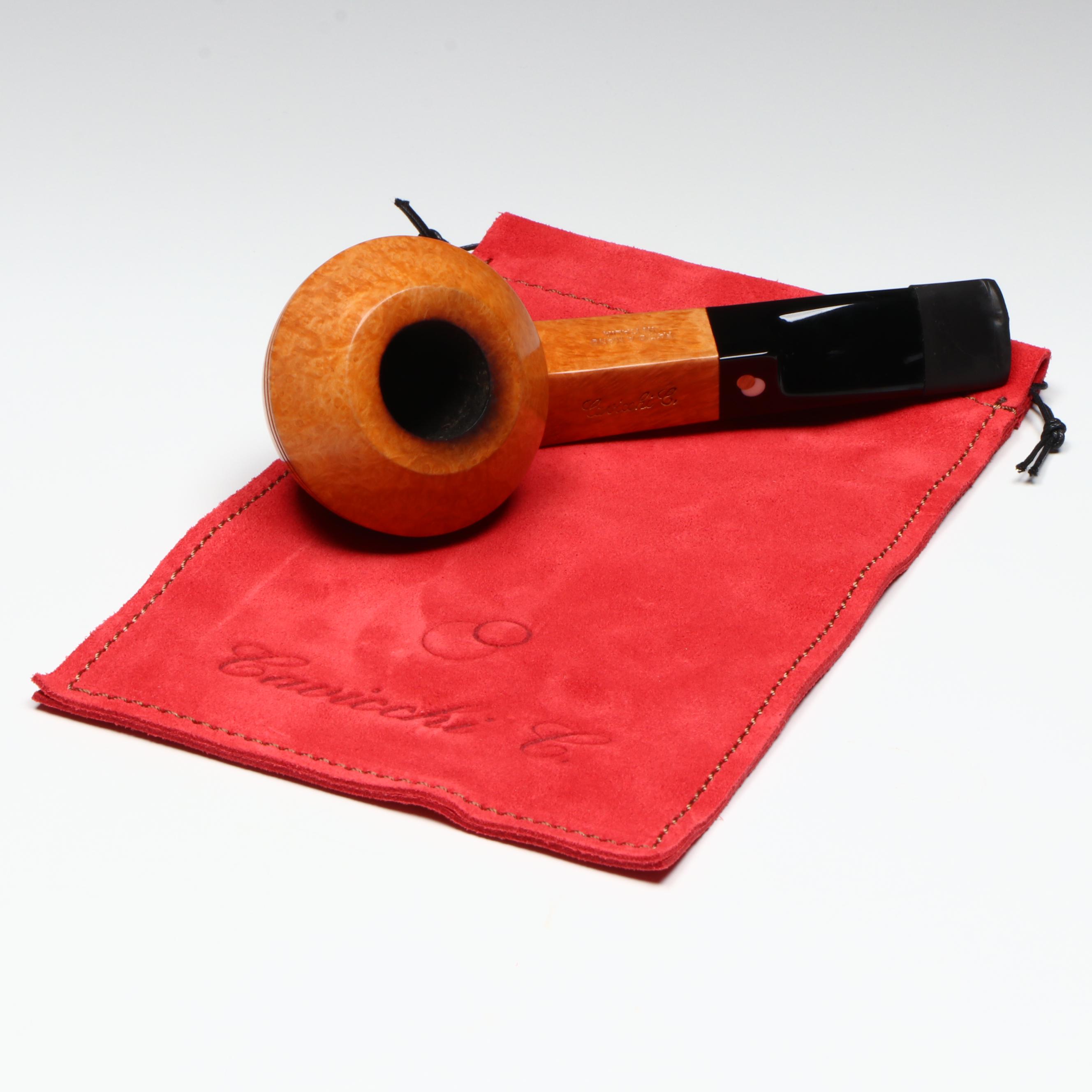 Claudio Cavicchi Italian CCCC Briar Wood Bulldog Tobacco Pipe