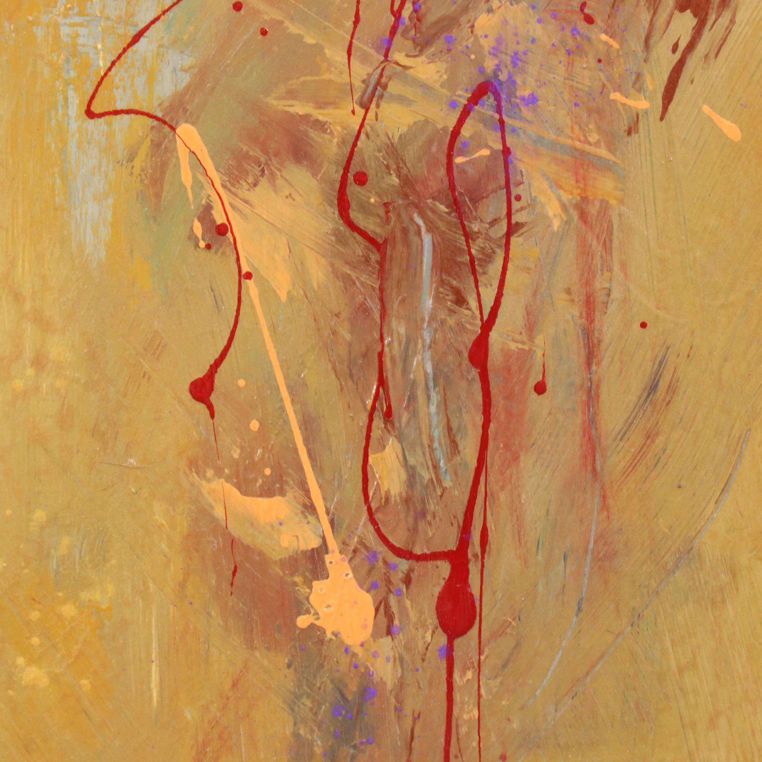 Abstract Mixed Media Painting, 21st Century