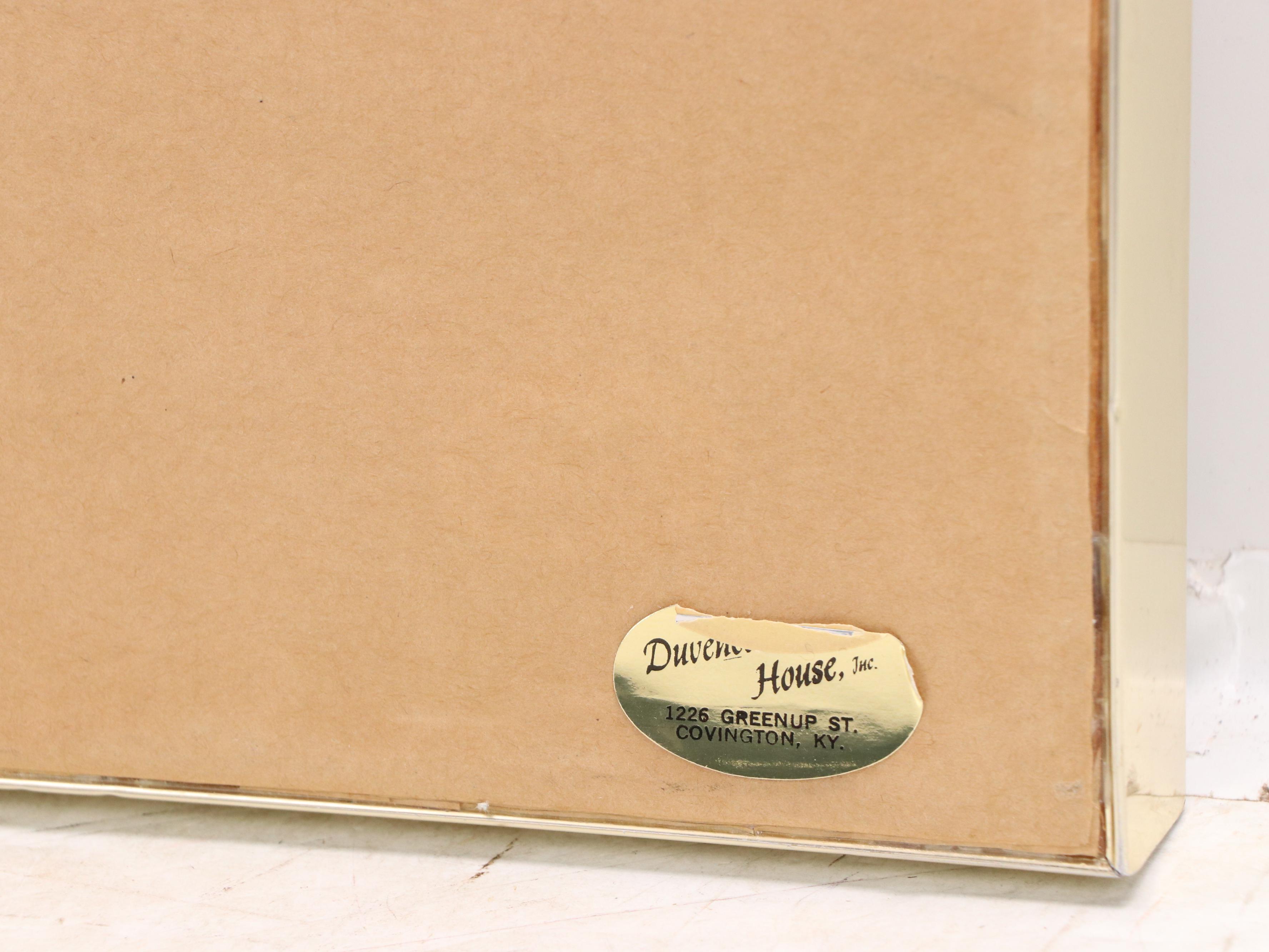 Lela Cooney Abstract Expressionist Style Gouache Painting, Mid-20th Century