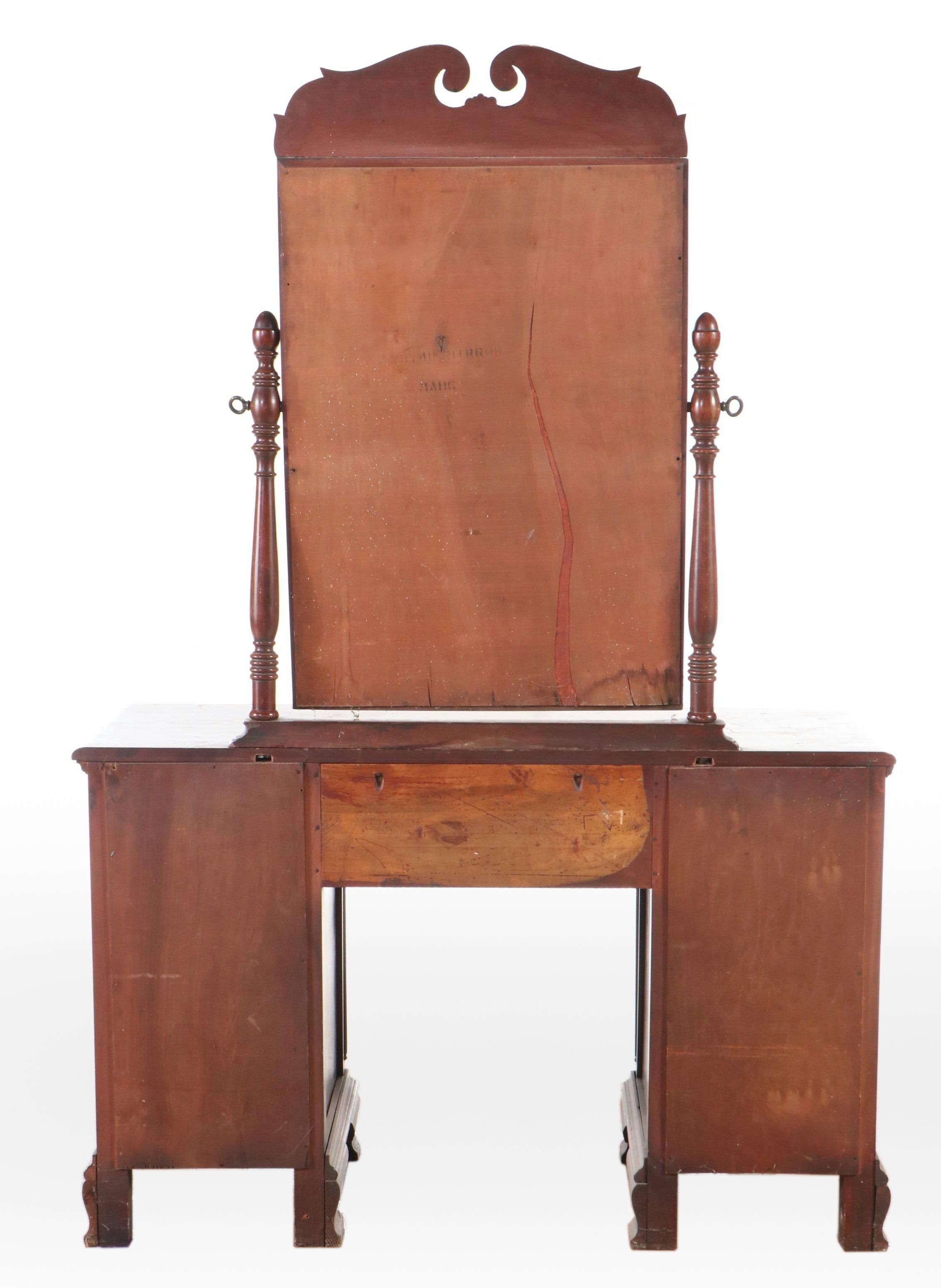 Chippendale Style Mahogany Vanity Desk