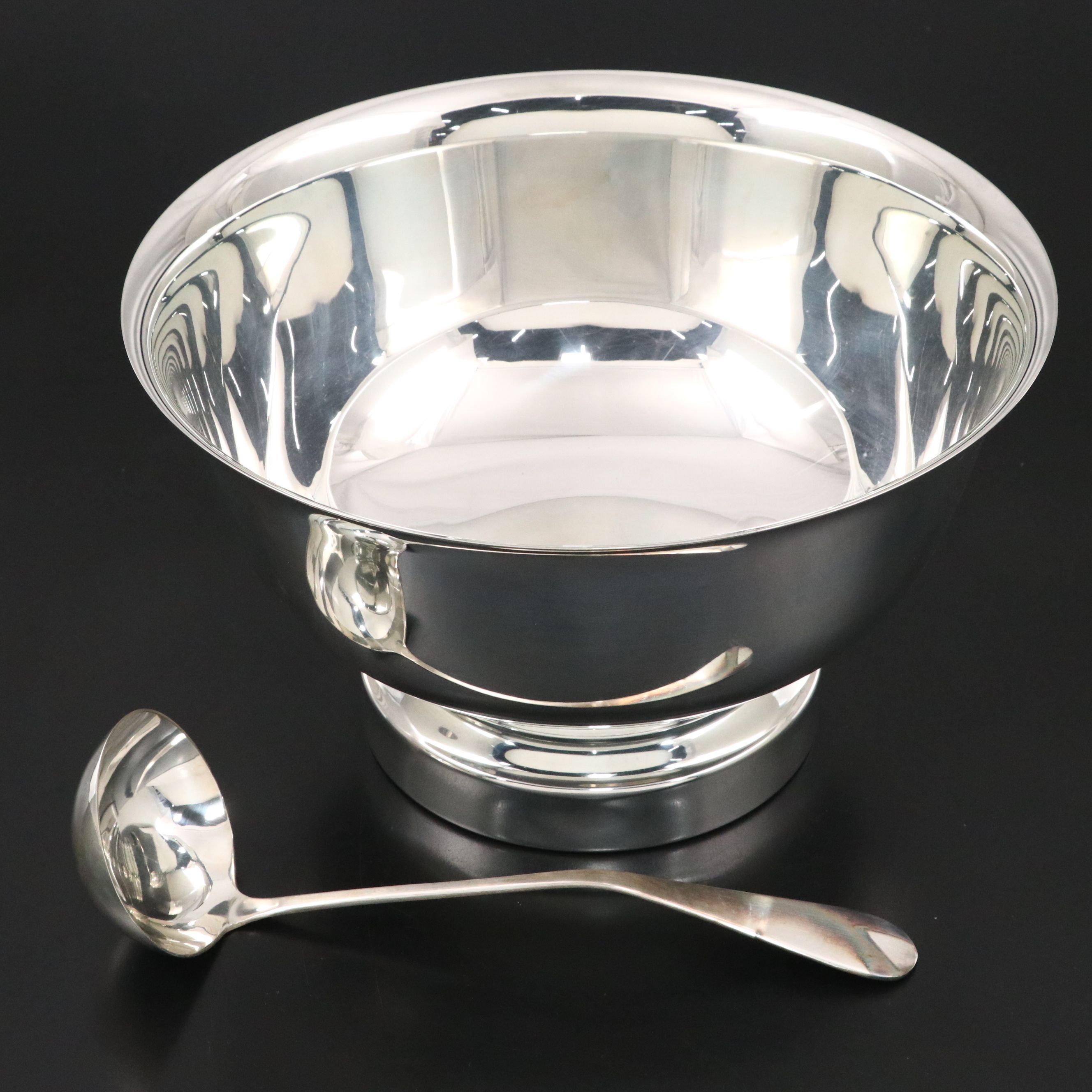 International Silver Plate Punch Bowl Set