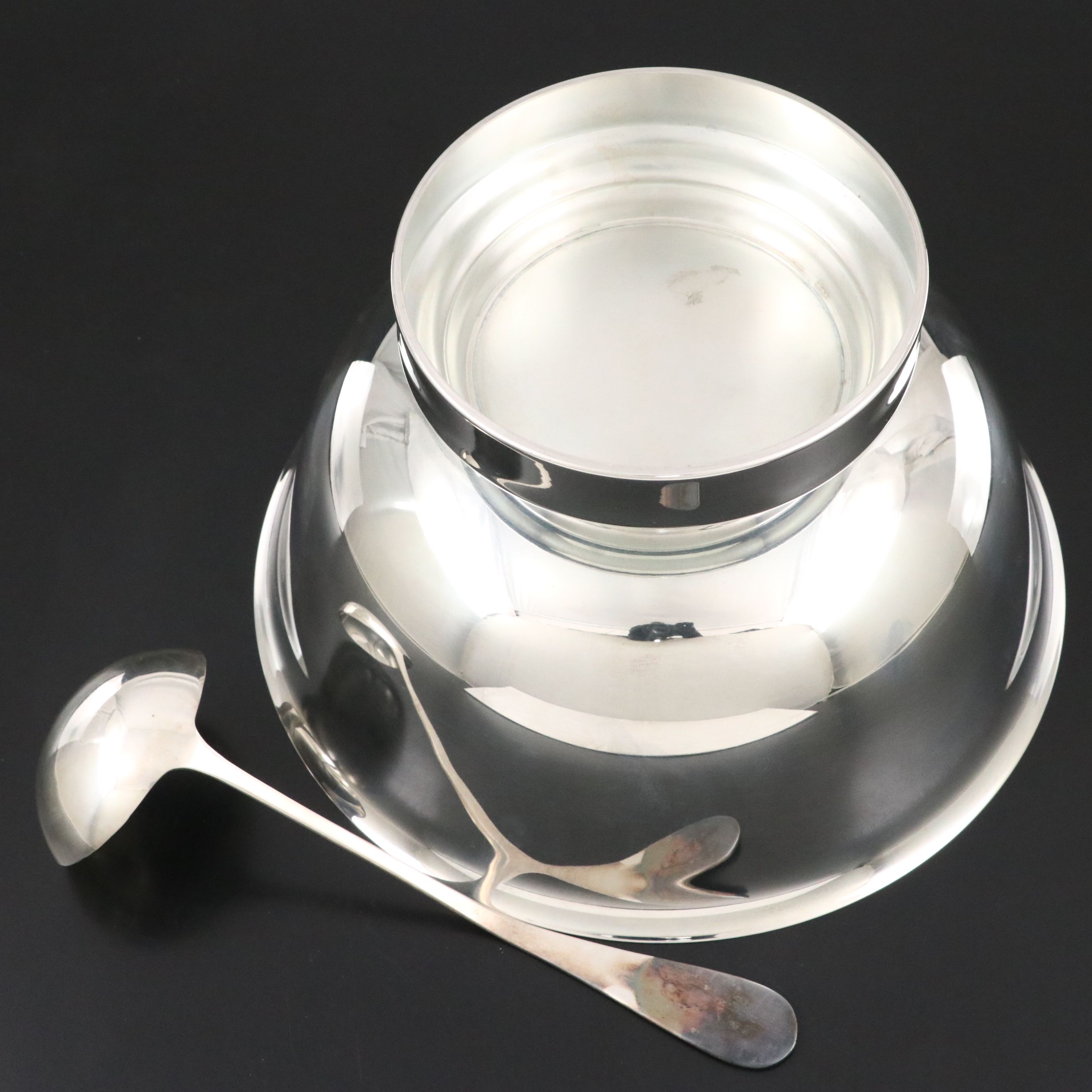 International Silver Plate Punch Bowl Set