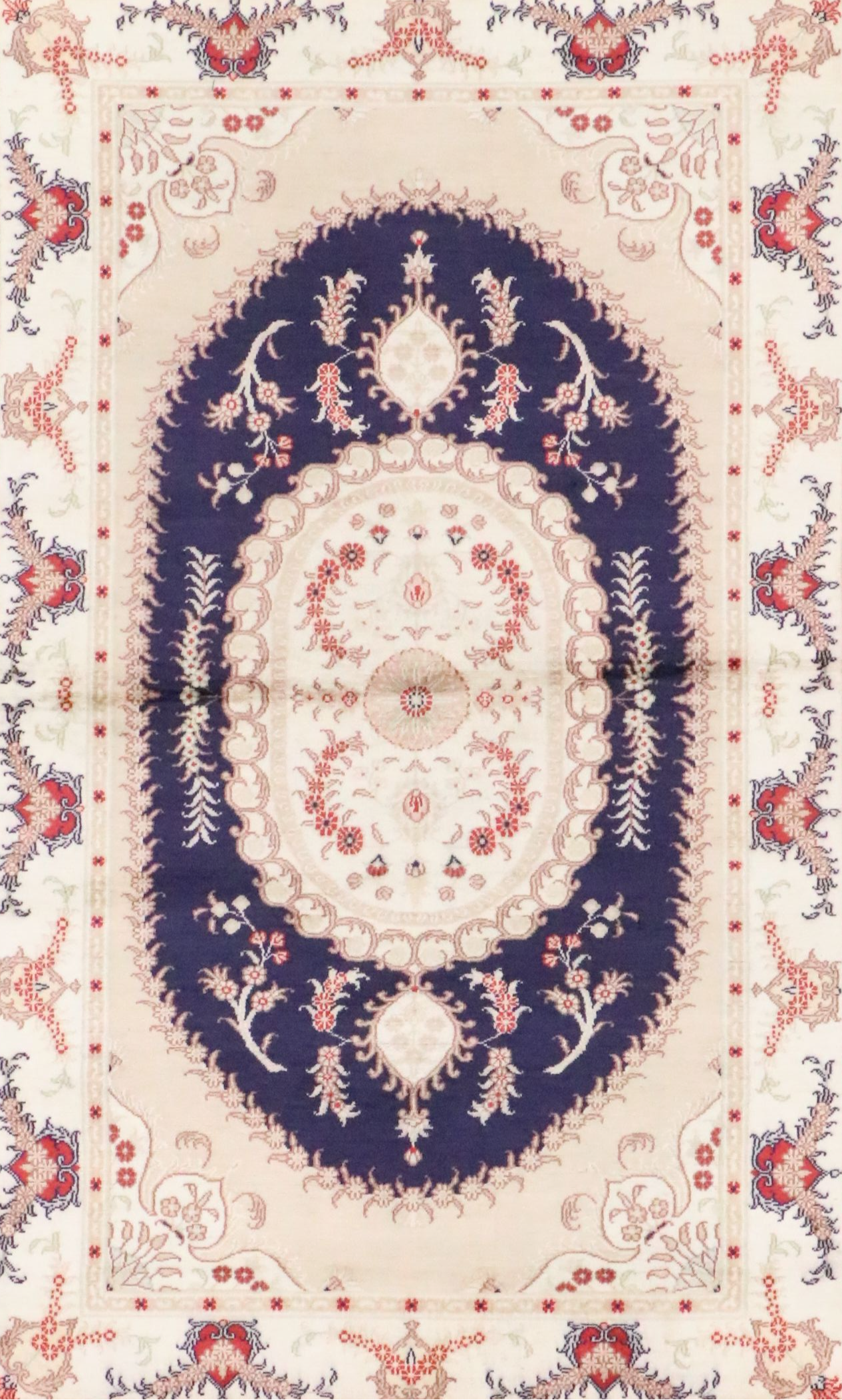 3'1 x 5'4 Hand-Knotted Chinese Savonerie Style Area Rug