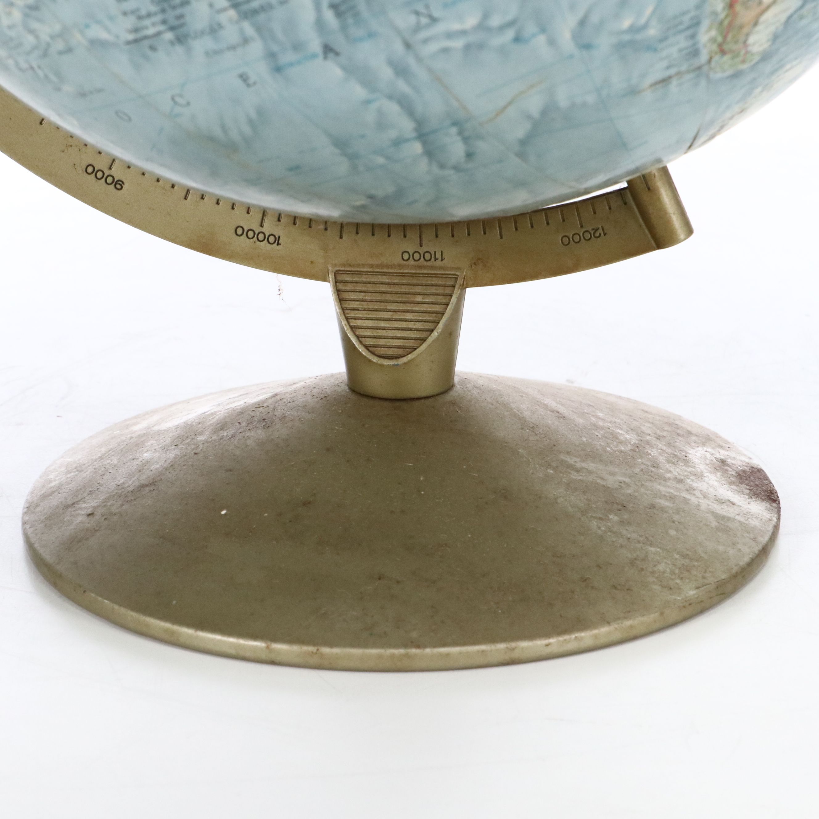 Replogle "True-to-Life" Land and Sea Geographic Globe, Late 20th C