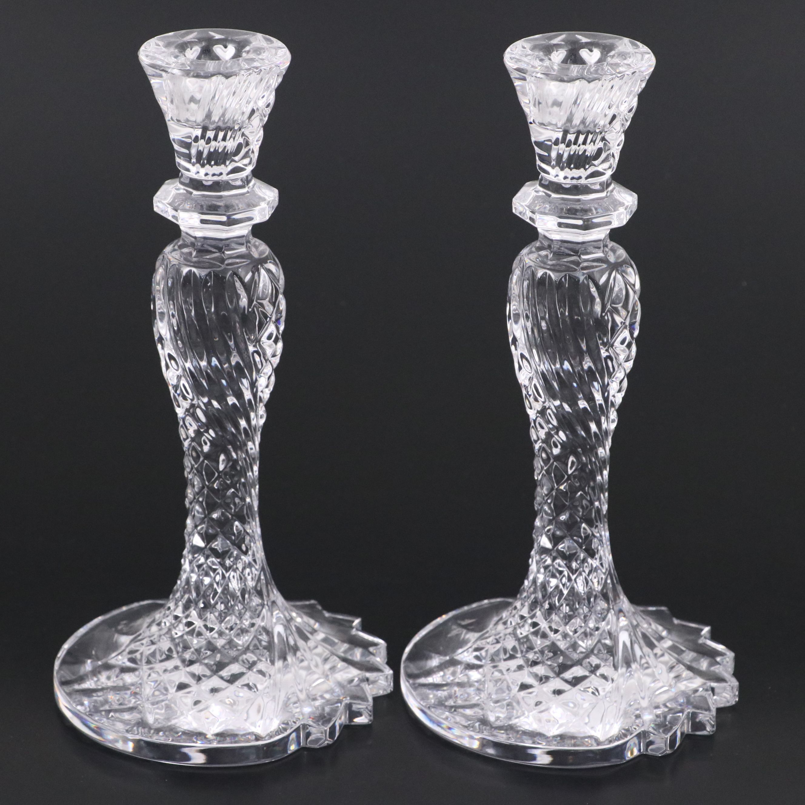 Waterford Crystal "Sea Jewel" Candlesticks