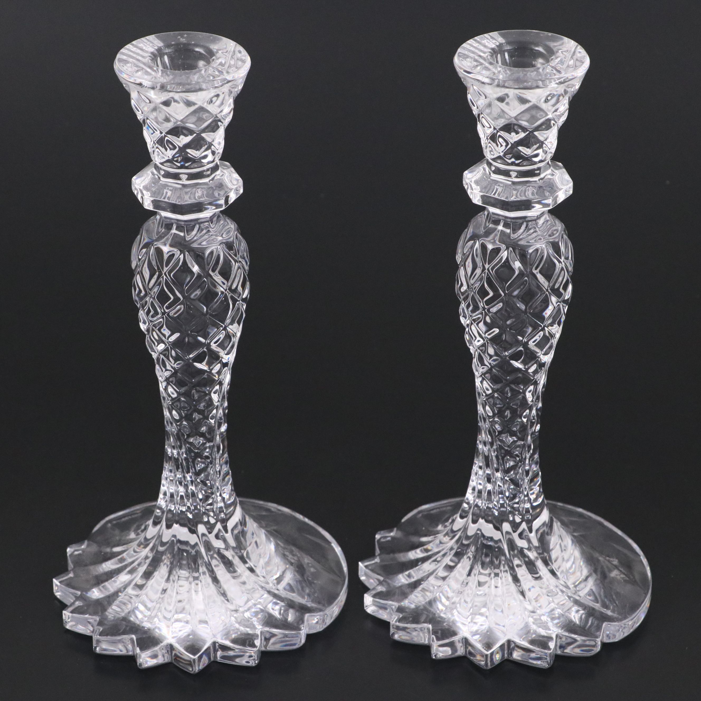 Waterford Crystal "Sea Jewel" Candlesticks