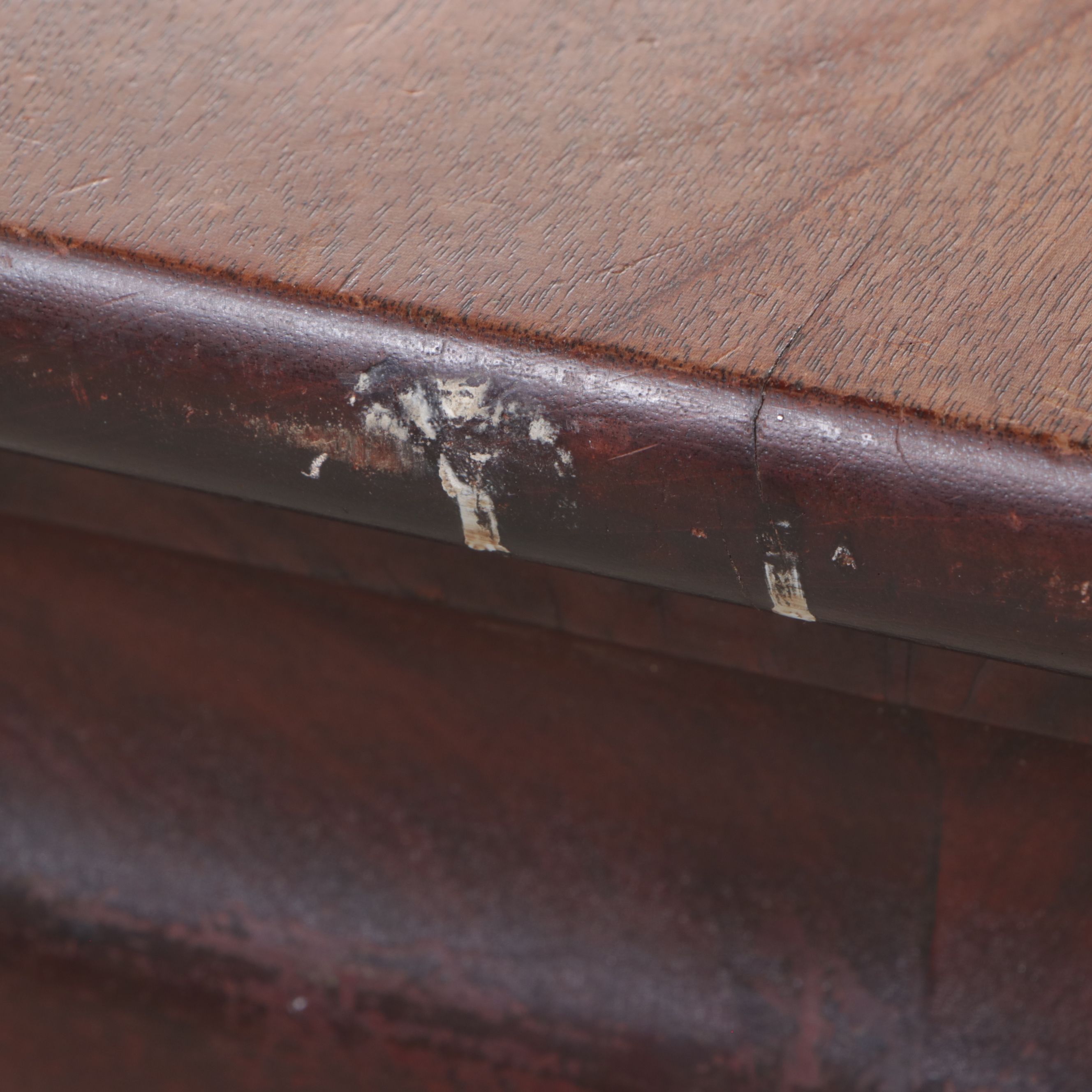 Walnut Finish Coffee Table Made From Victorian Pedestal Table