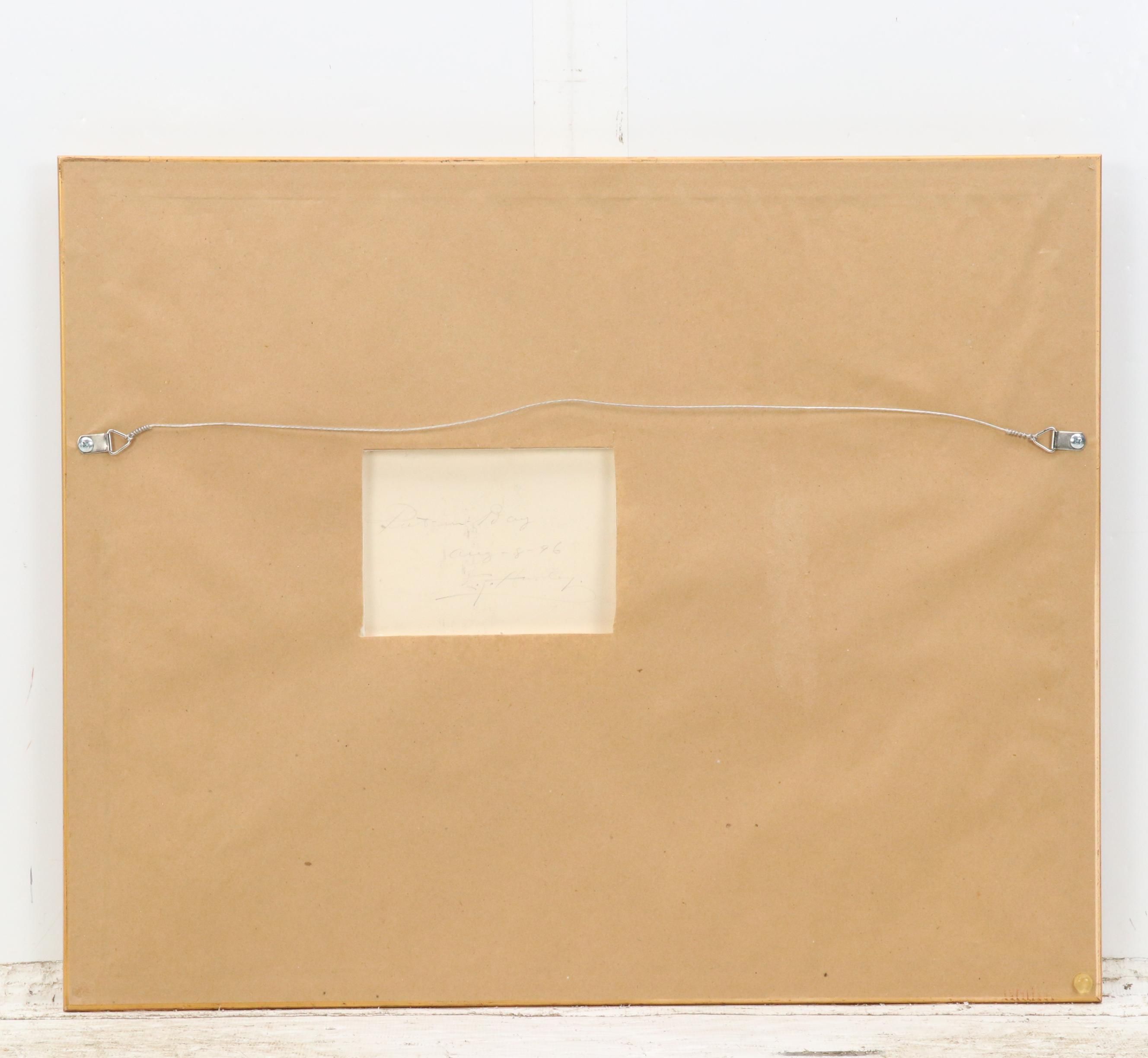 Edward Timothy Hurley Pen and Ink Landscape Drawing "Put-in-Bay," 1896