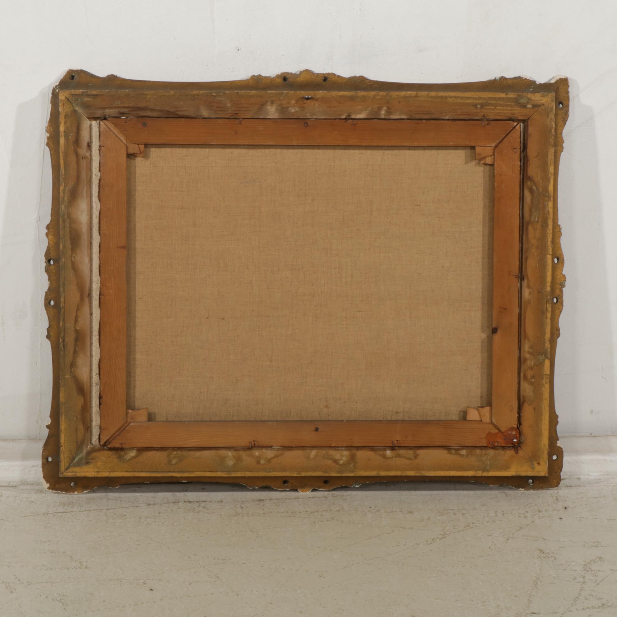 Hedwig Reisinger Impressionist Oil Painting of Mountainous Pastoral Landscape