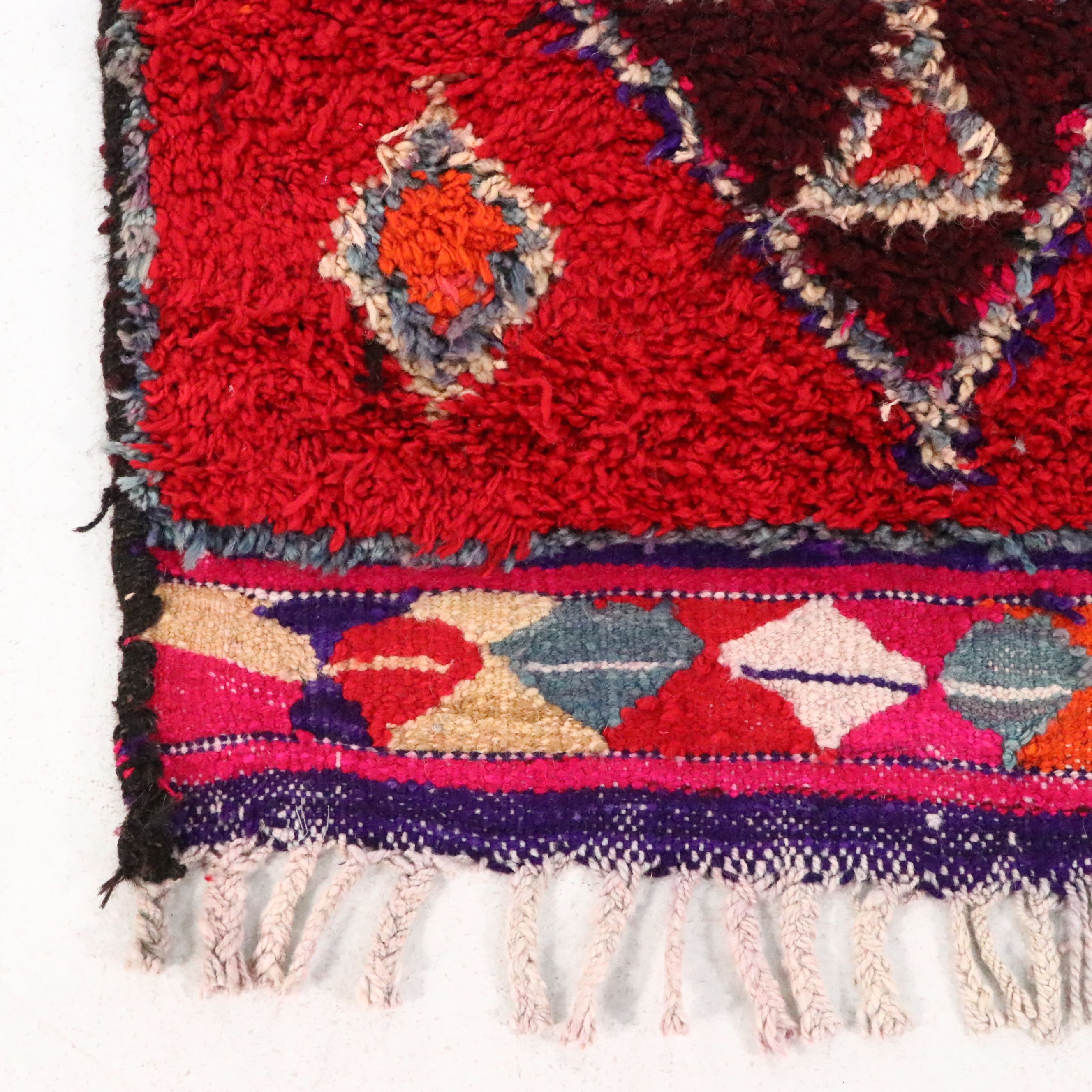 2'11 x 9'1 Hand-Knotted Moroccan Berber Carpet Runner