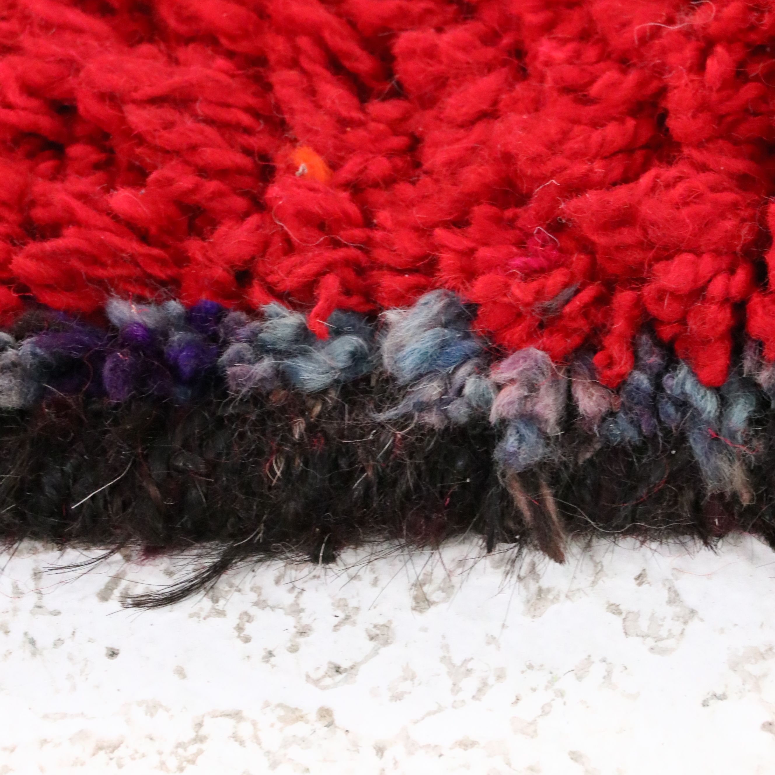 2'11 x 9'1 Hand-Knotted Moroccan Berber Carpet Runner