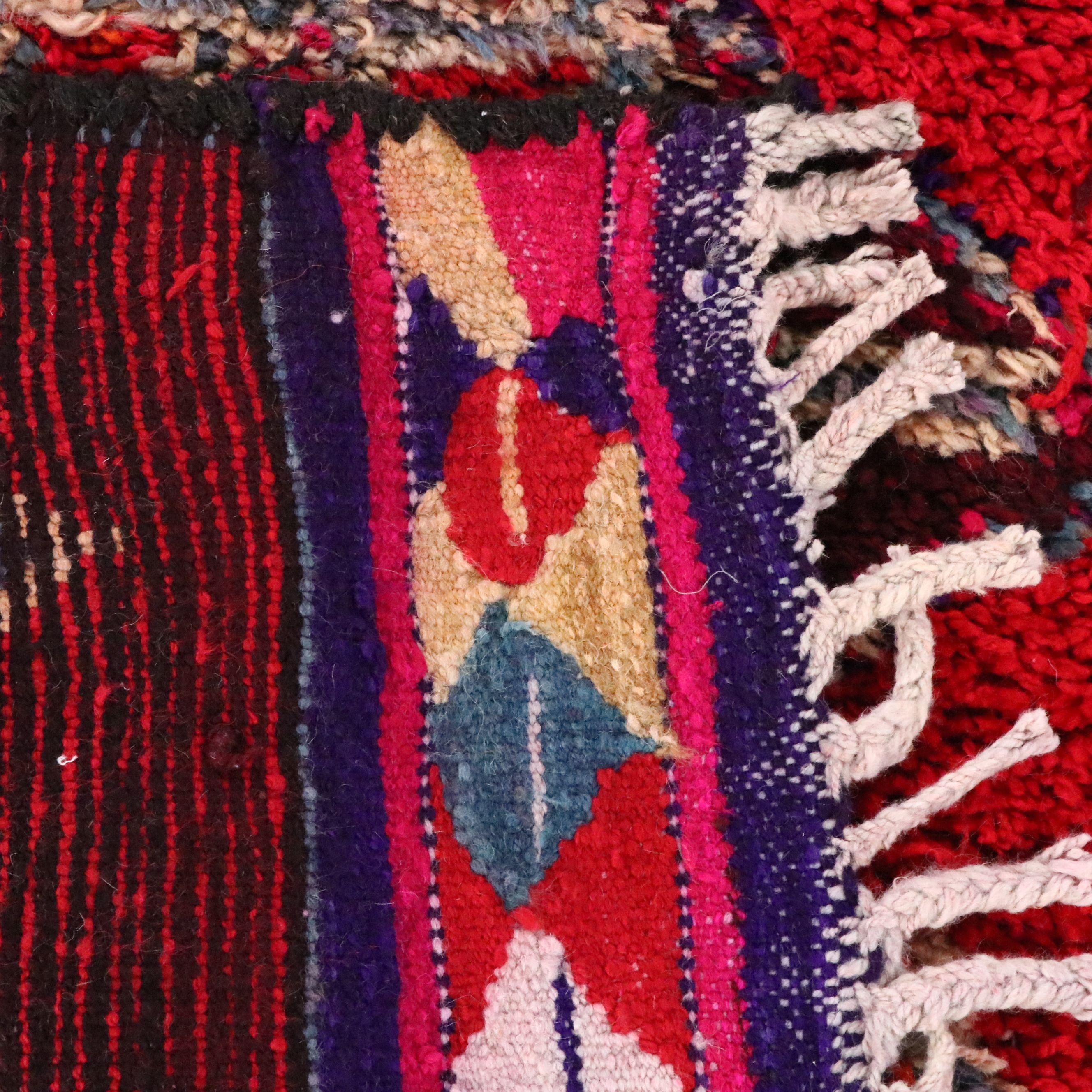 2'11 x 9'1 Hand-Knotted Moroccan Berber Carpet Runner