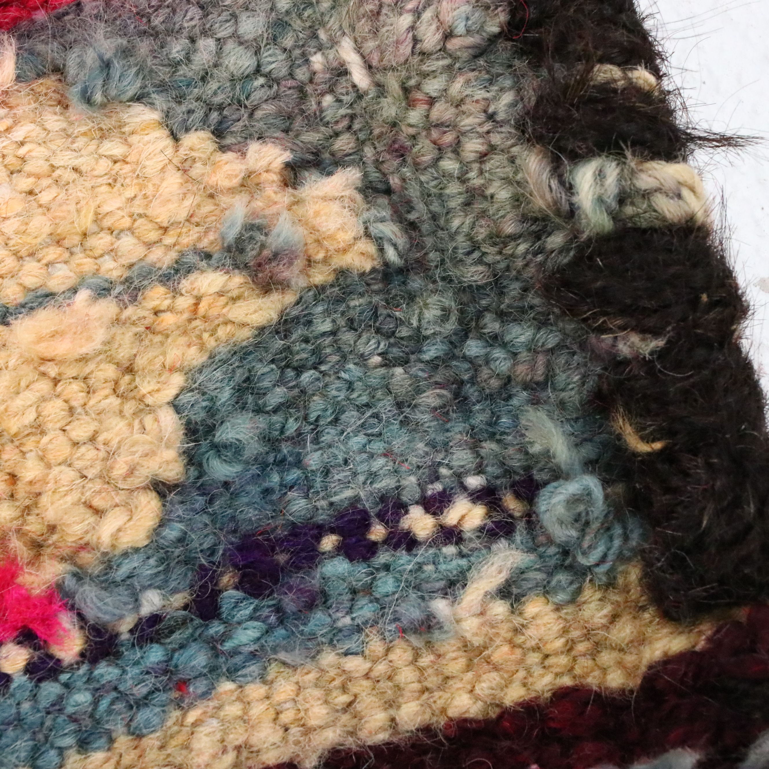 2'11 x 9'1 Hand-Knotted Moroccan Berber Carpet Runner