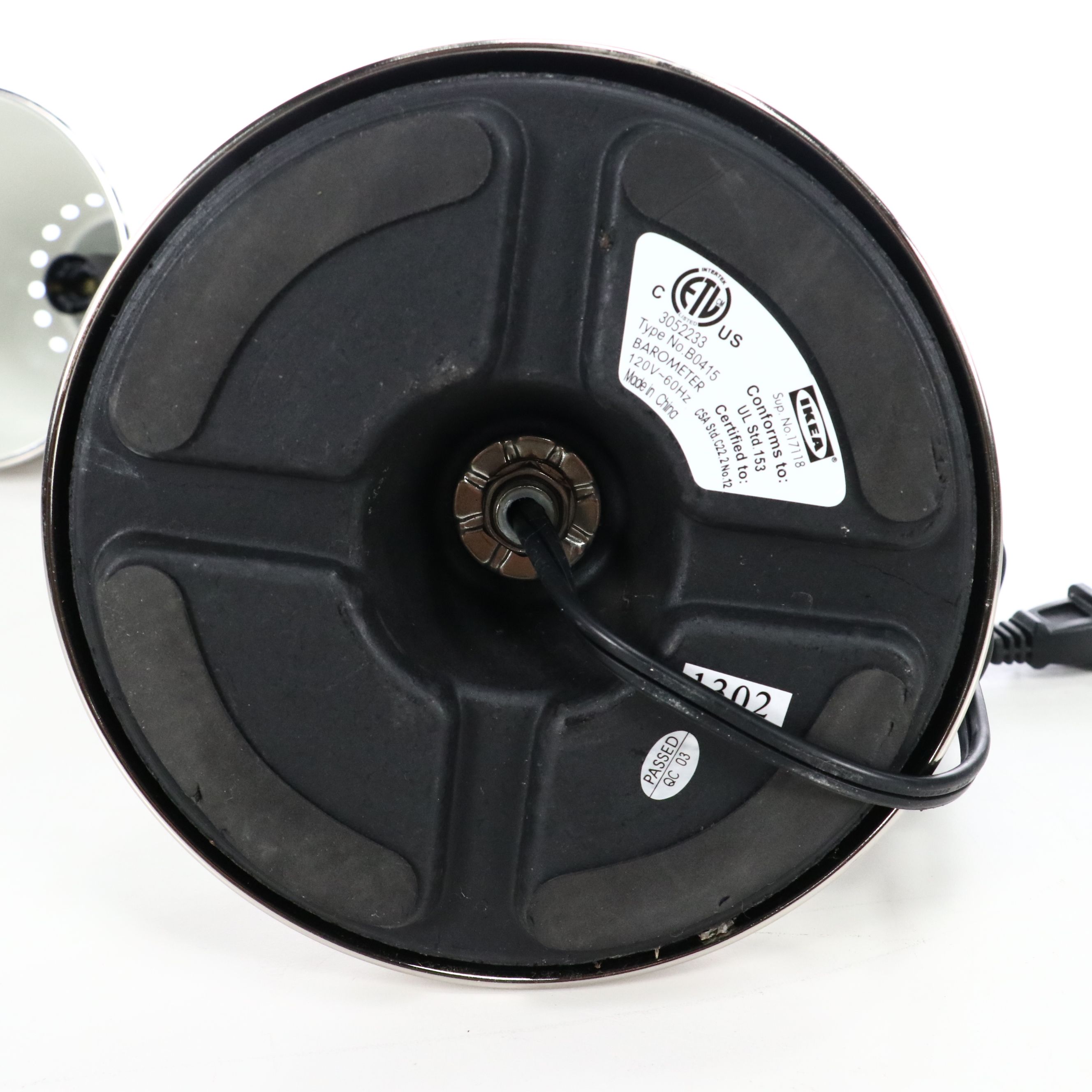 IKEA "Barometer" Polished Metal Desk Lamp, 21st Century