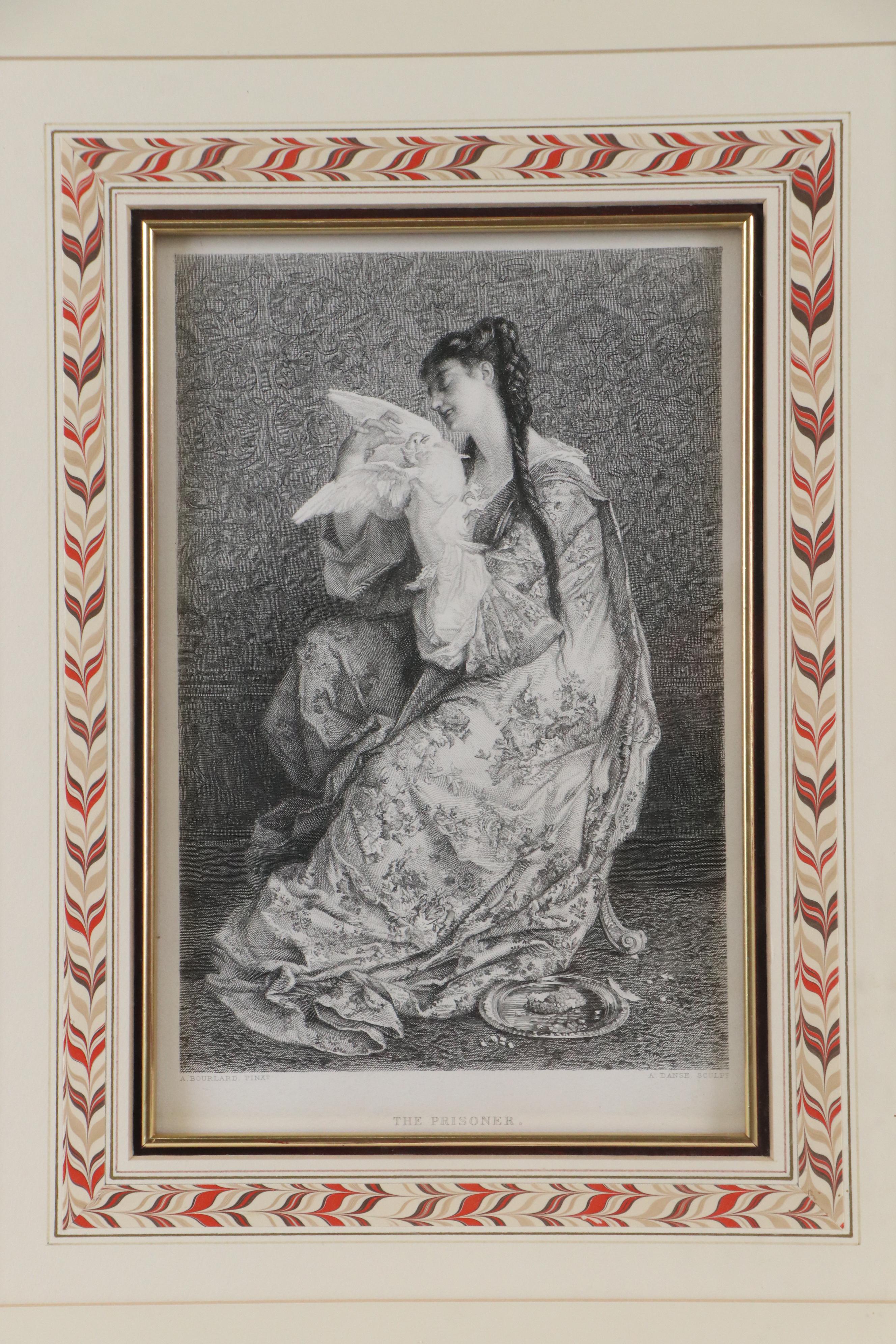 After Jean-Louis Hamon "Feeding the Chickens" and Other Engraving, Late 19th C.