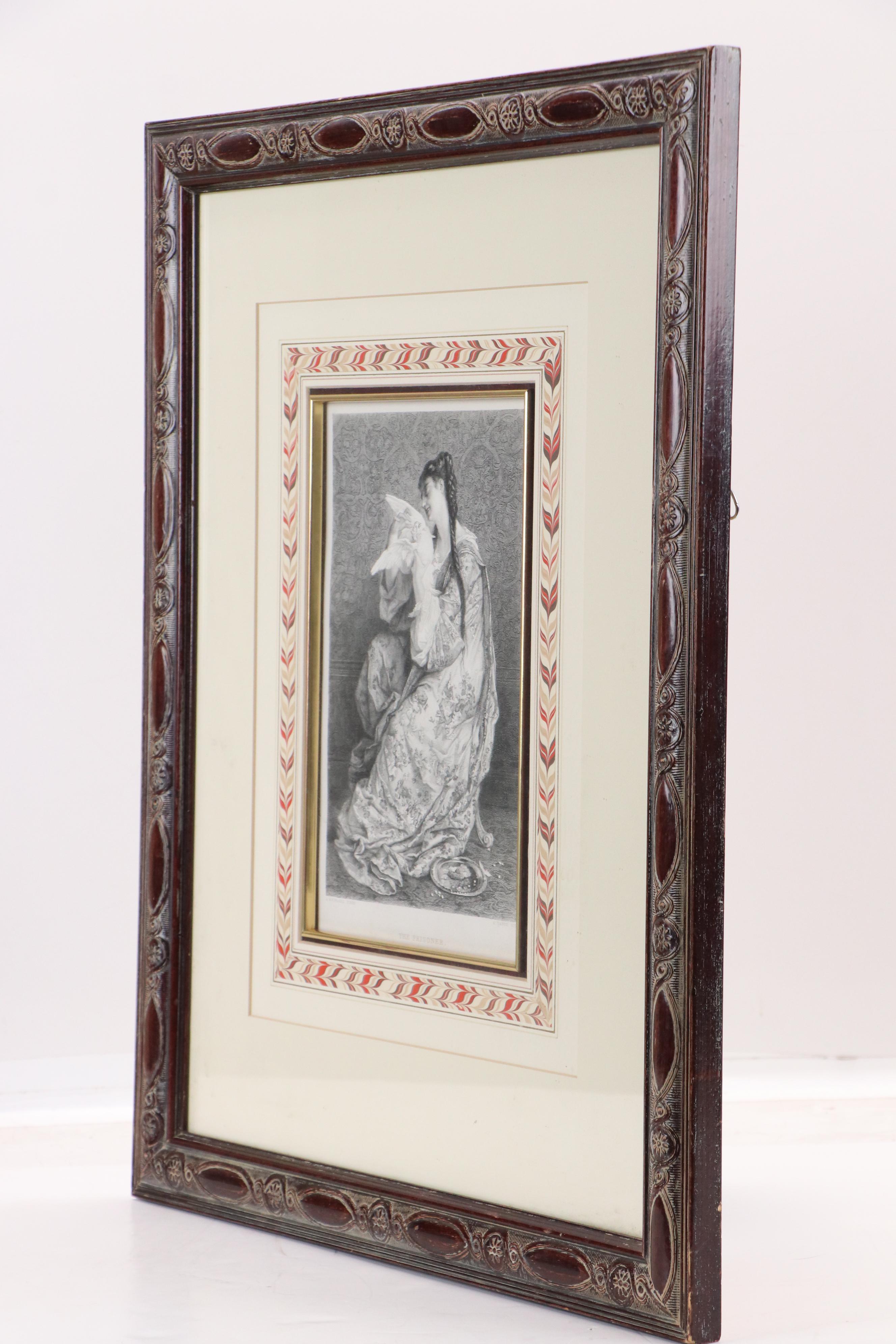 After Jean-Louis Hamon "Feeding the Chickens" and Other Engraving, Late 19th C.