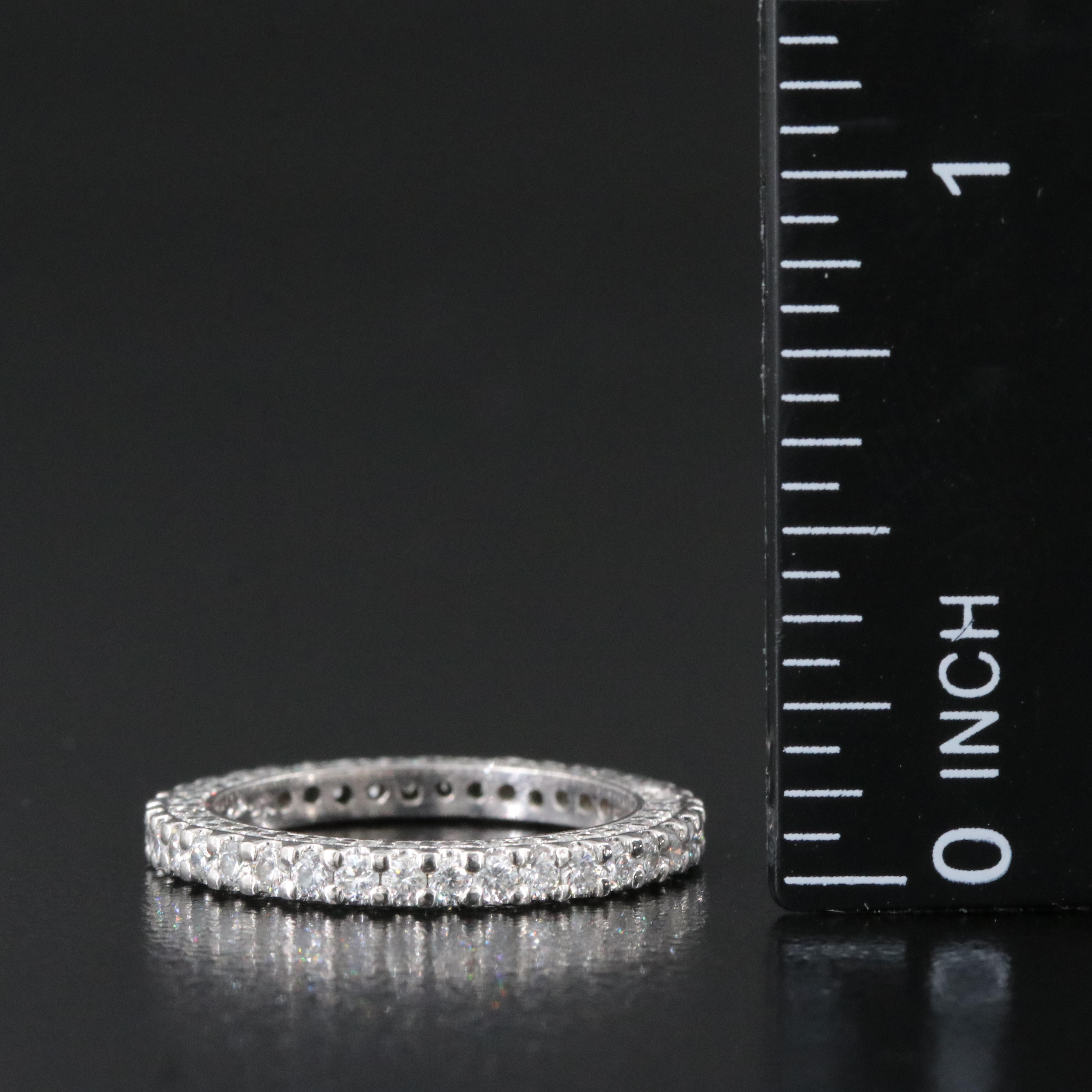 Platinum 1.09 CTW Diamond  Eternity Band