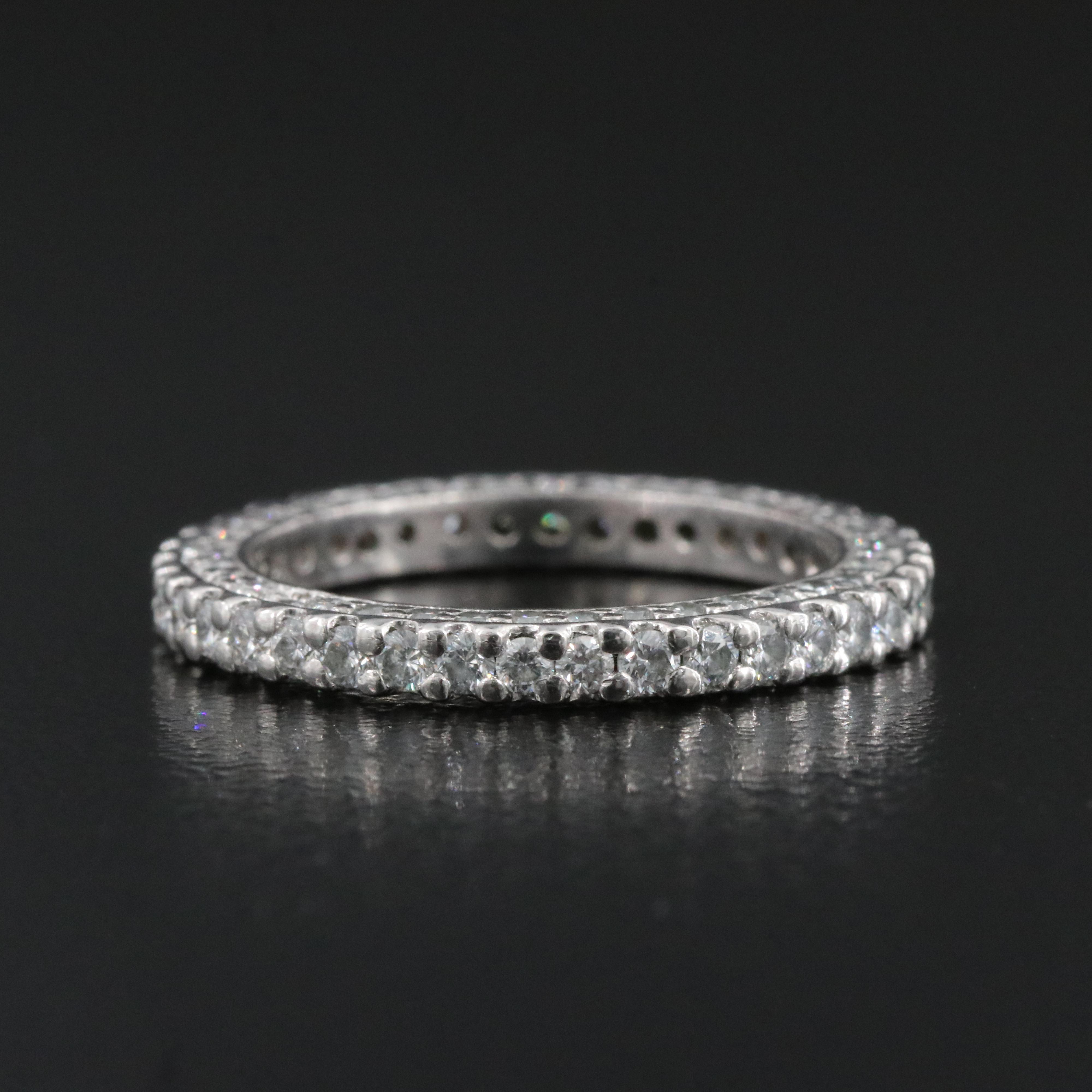 Platinum 1.09 CTW Diamond  Eternity Band