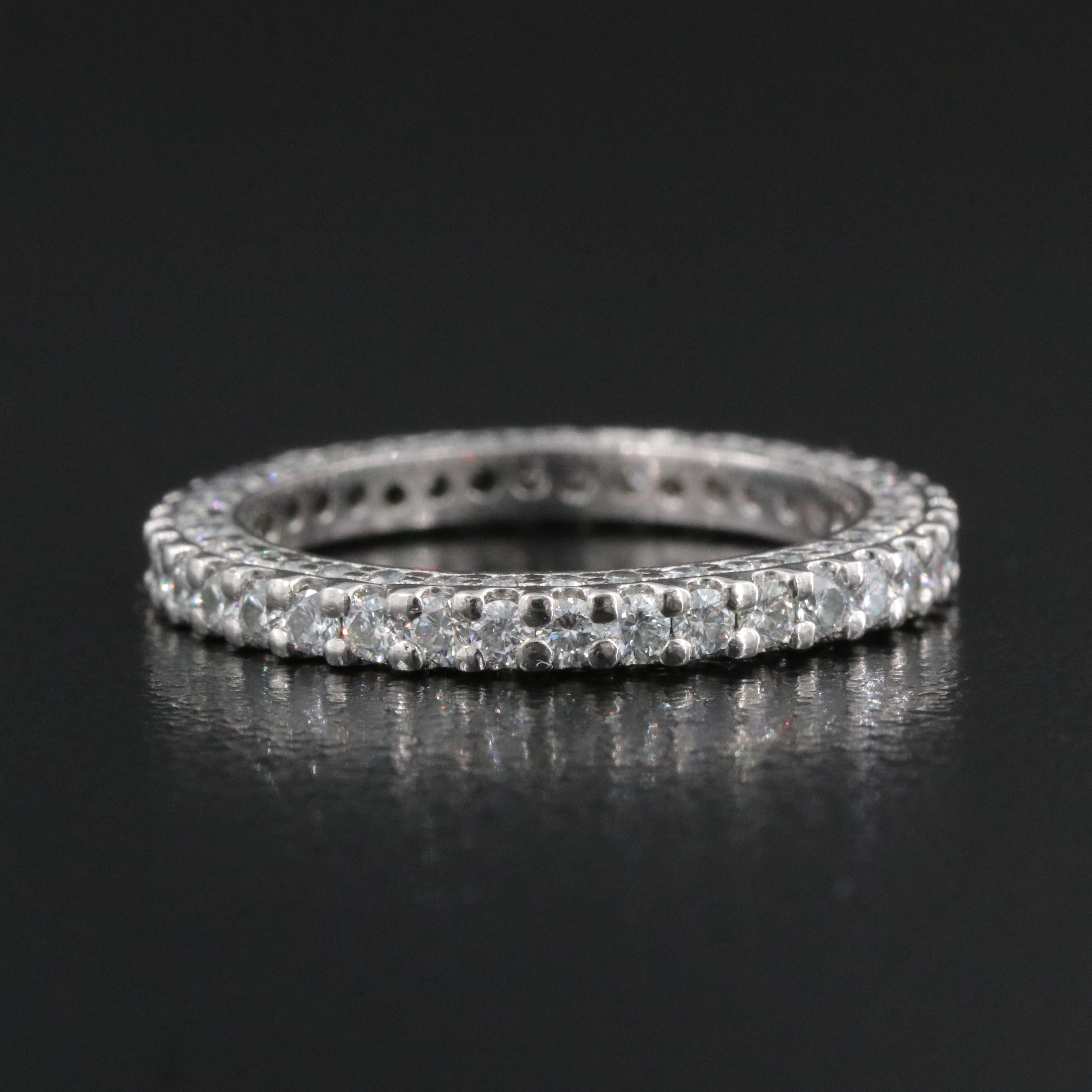 Platinum 1.09 CTW Diamond  Eternity Band