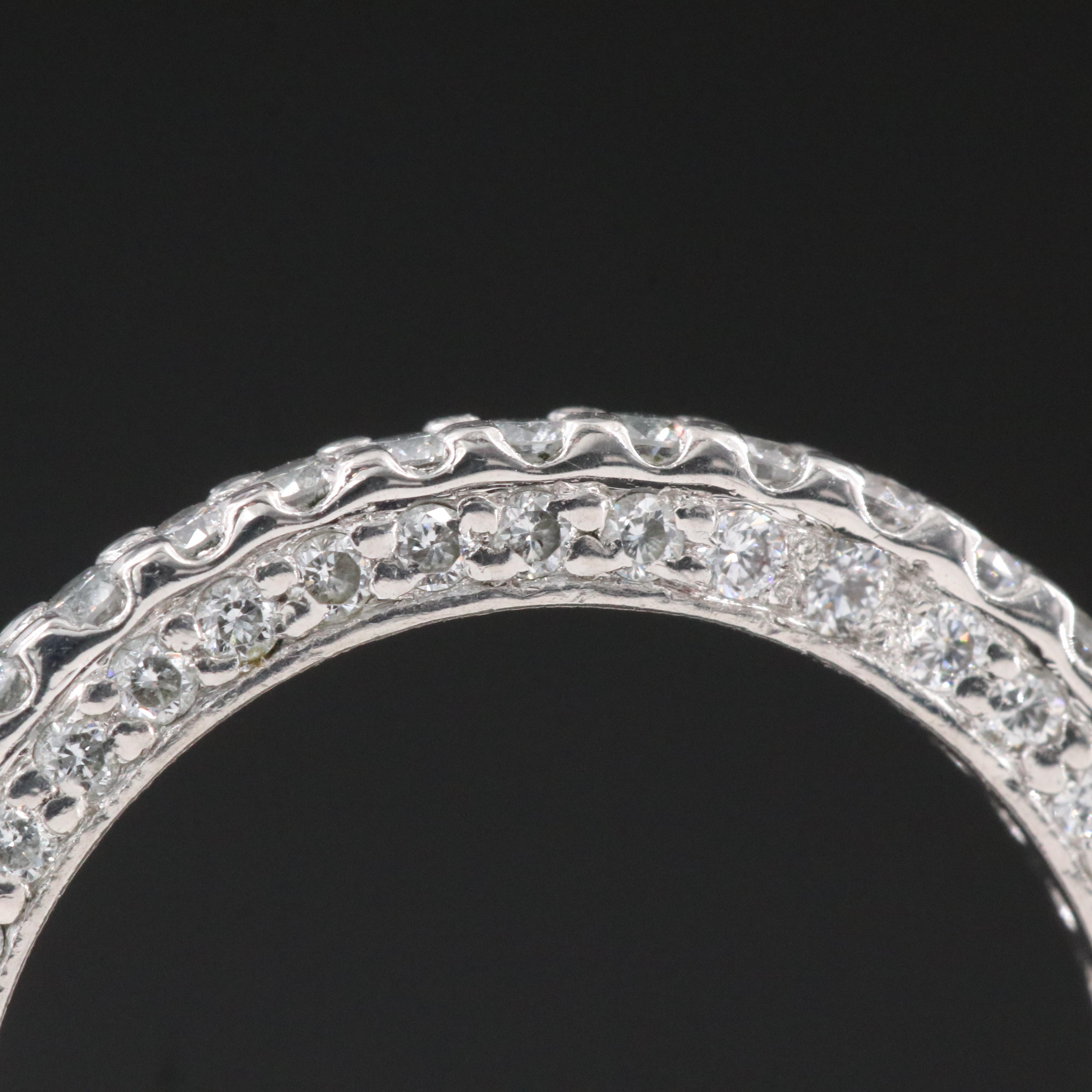 Platinum 1.09 CTW Diamond  Eternity Band