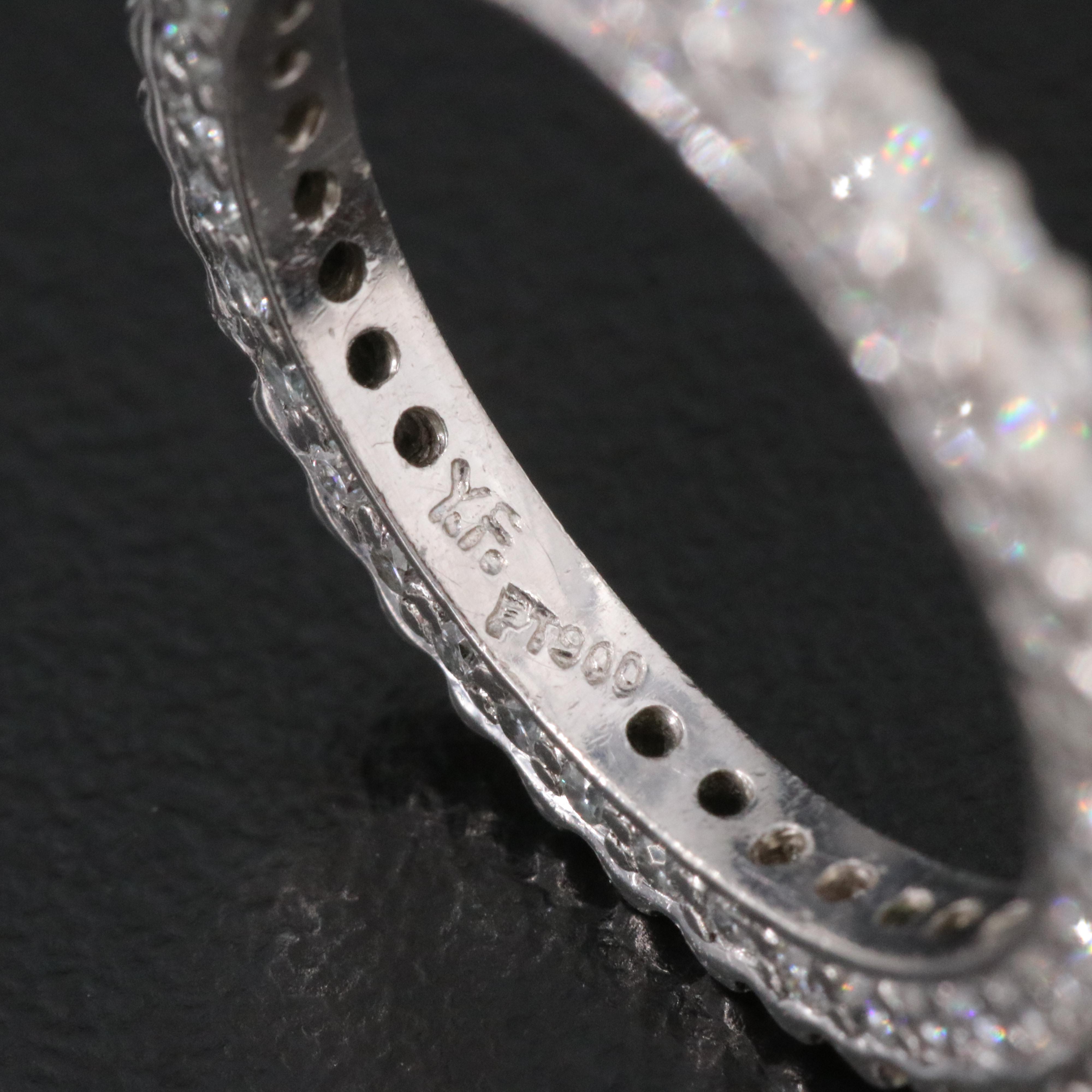 Platinum 1.09 CTW Diamond  Eternity Band