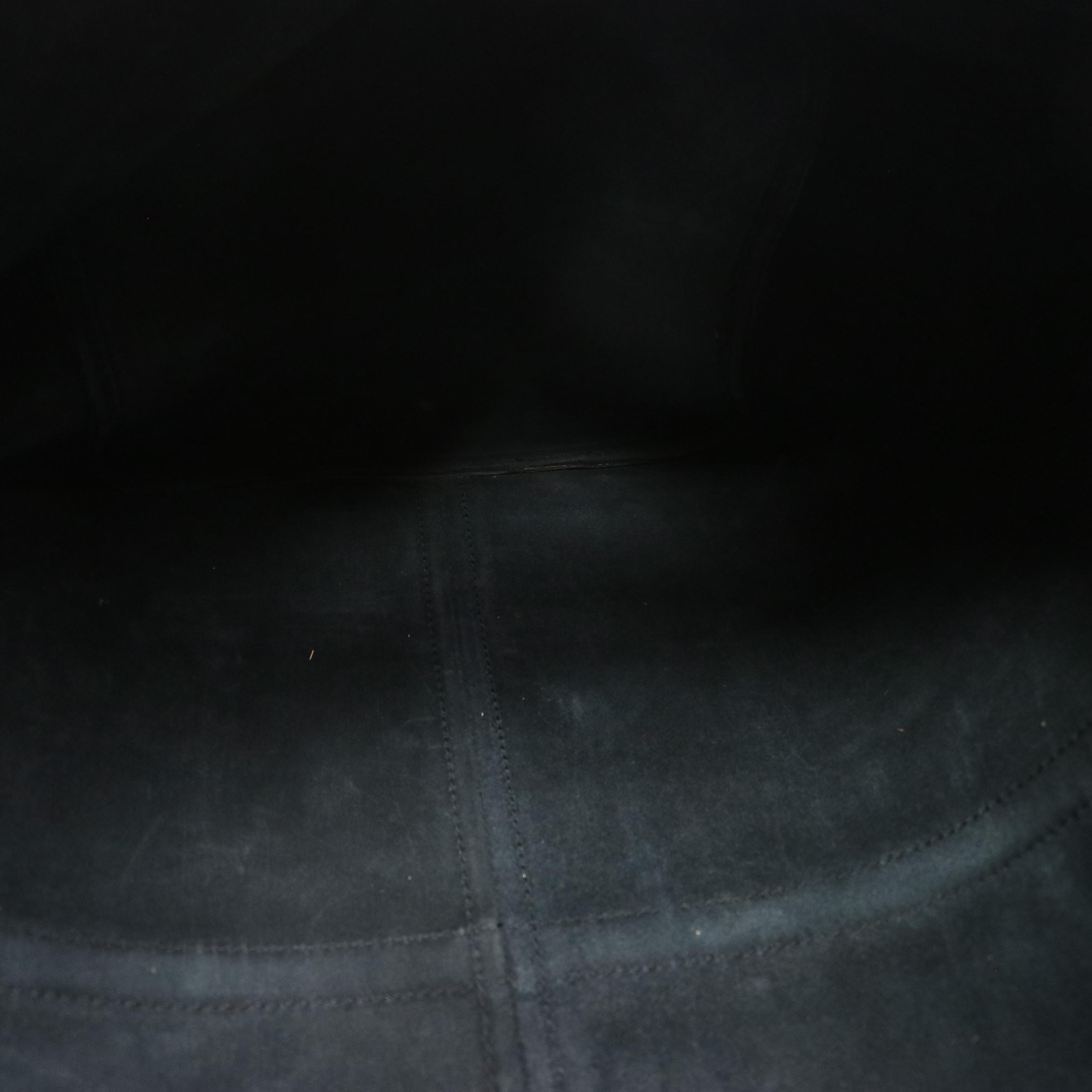 Louis Vuitton Keepall 55 in Black Epi and Smooth Leather