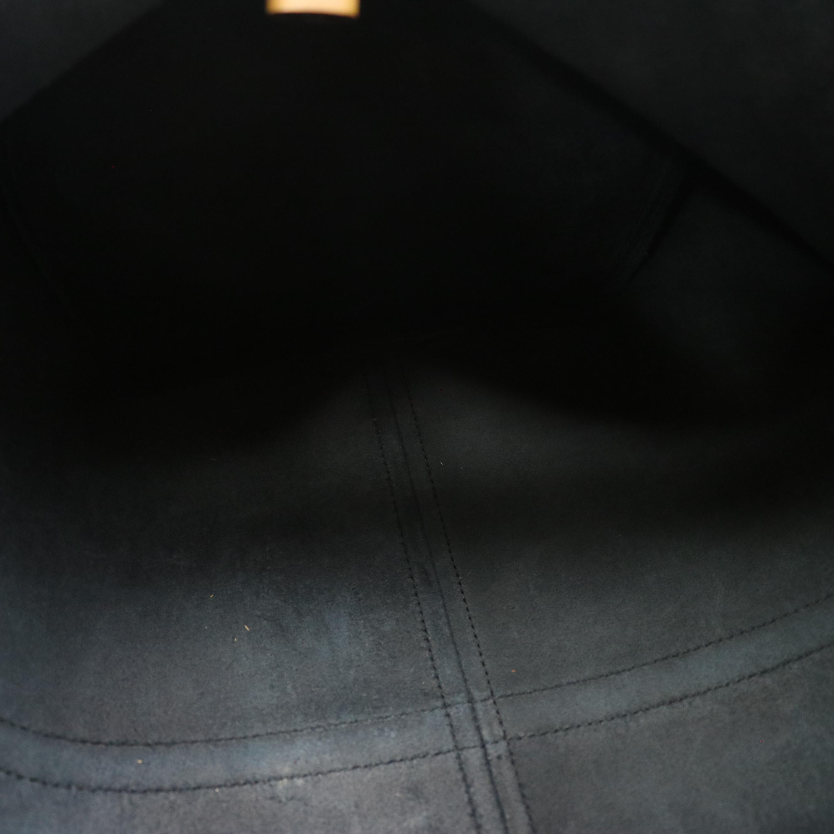 Louis Vuitton Keepall 55 in Black Epi and Smooth Leather