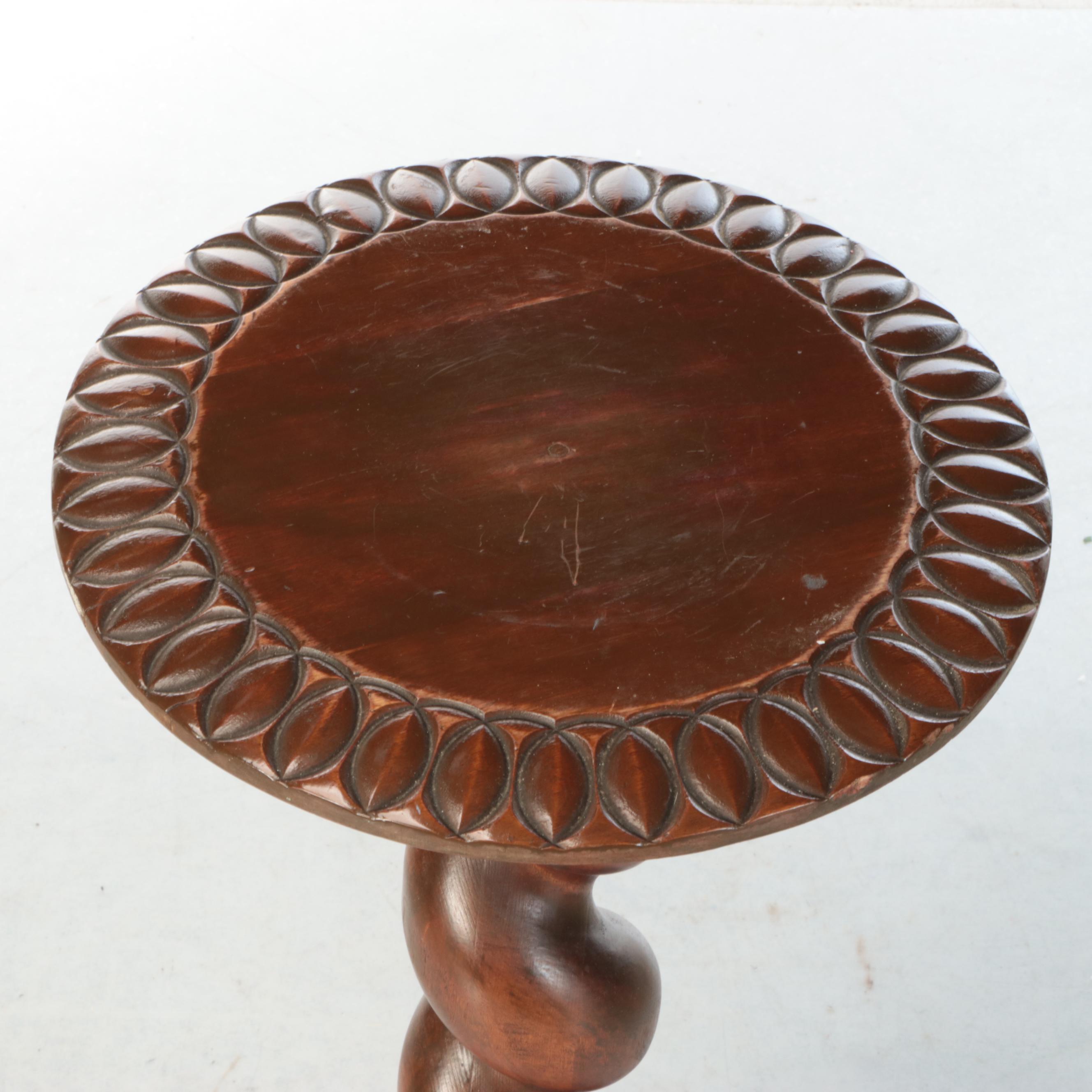 Edwardian Style Barley Twist Pedestal, Early 20th Century