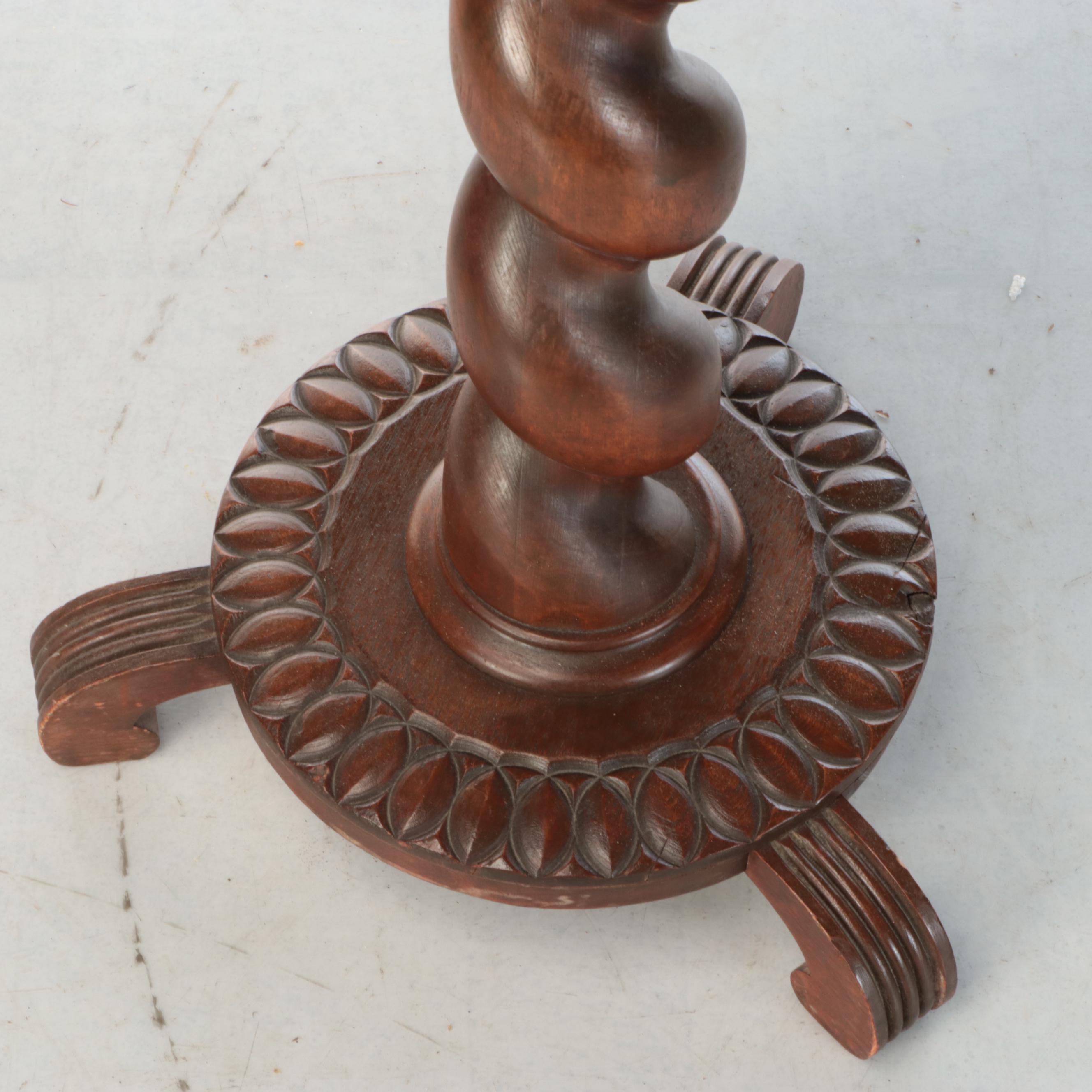 Edwardian Style Barley Twist Pedestal, Early 20th Century