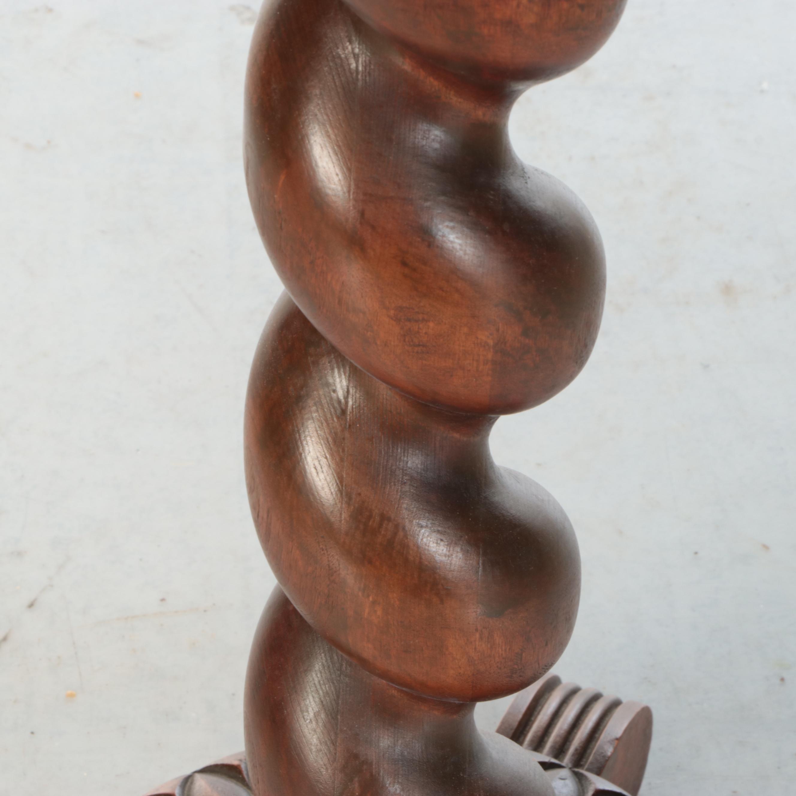 Edwardian Style Barley Twist Pedestal, Early 20th Century
