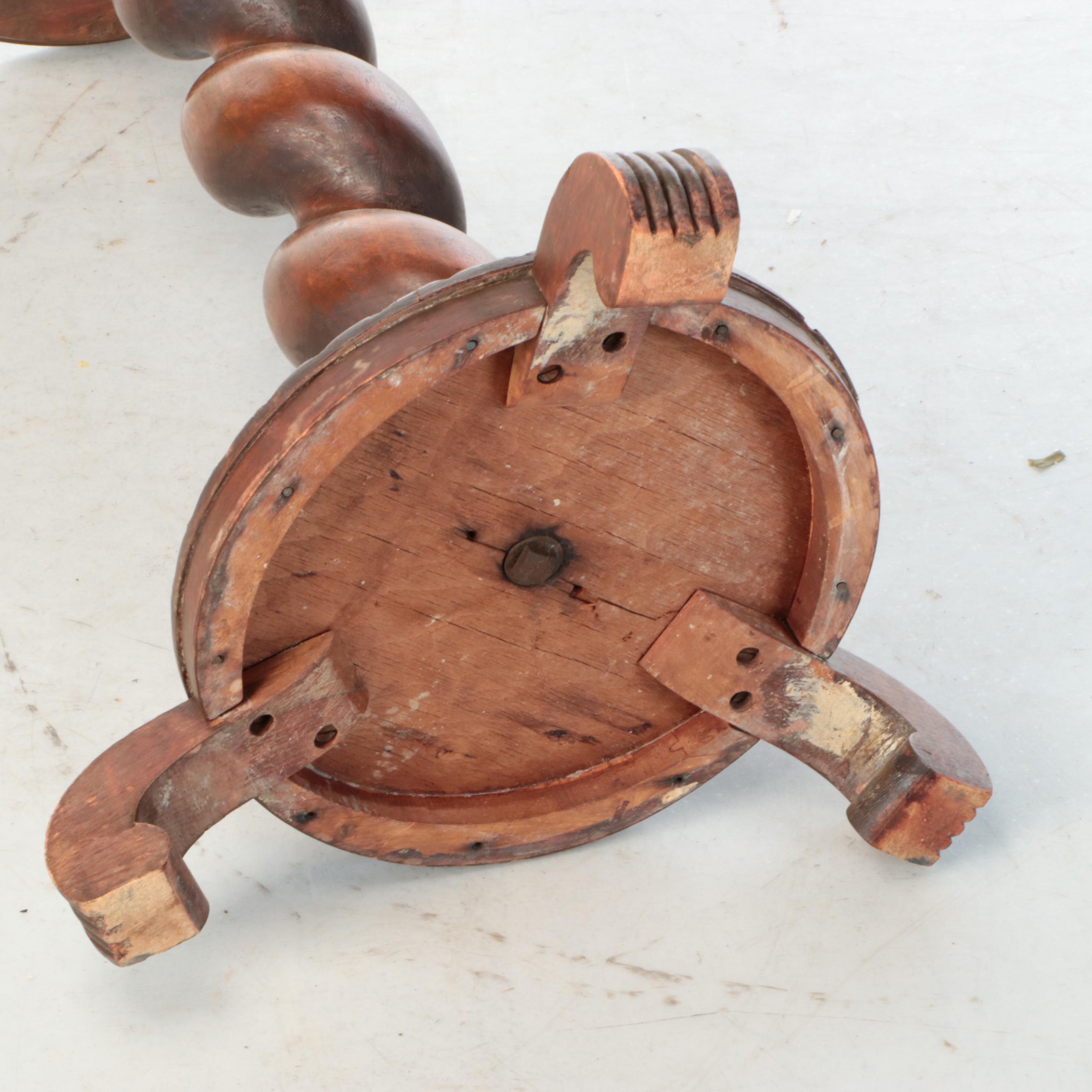 Edwardian Style Barley Twist Pedestal, Early 20th Century