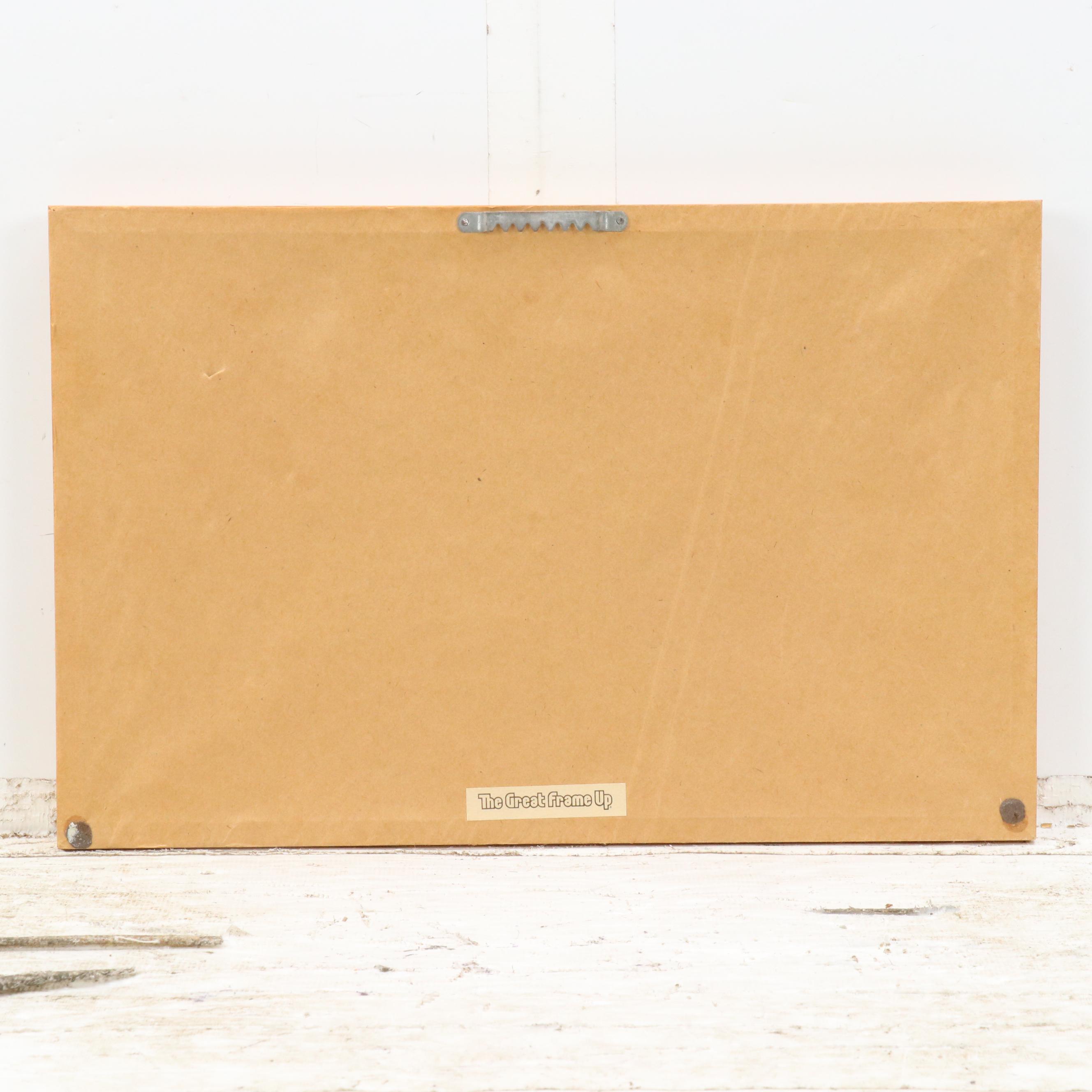 Pamela Sesee Colored Pencil and Ink Drawing of Sleepy Animals, 1985