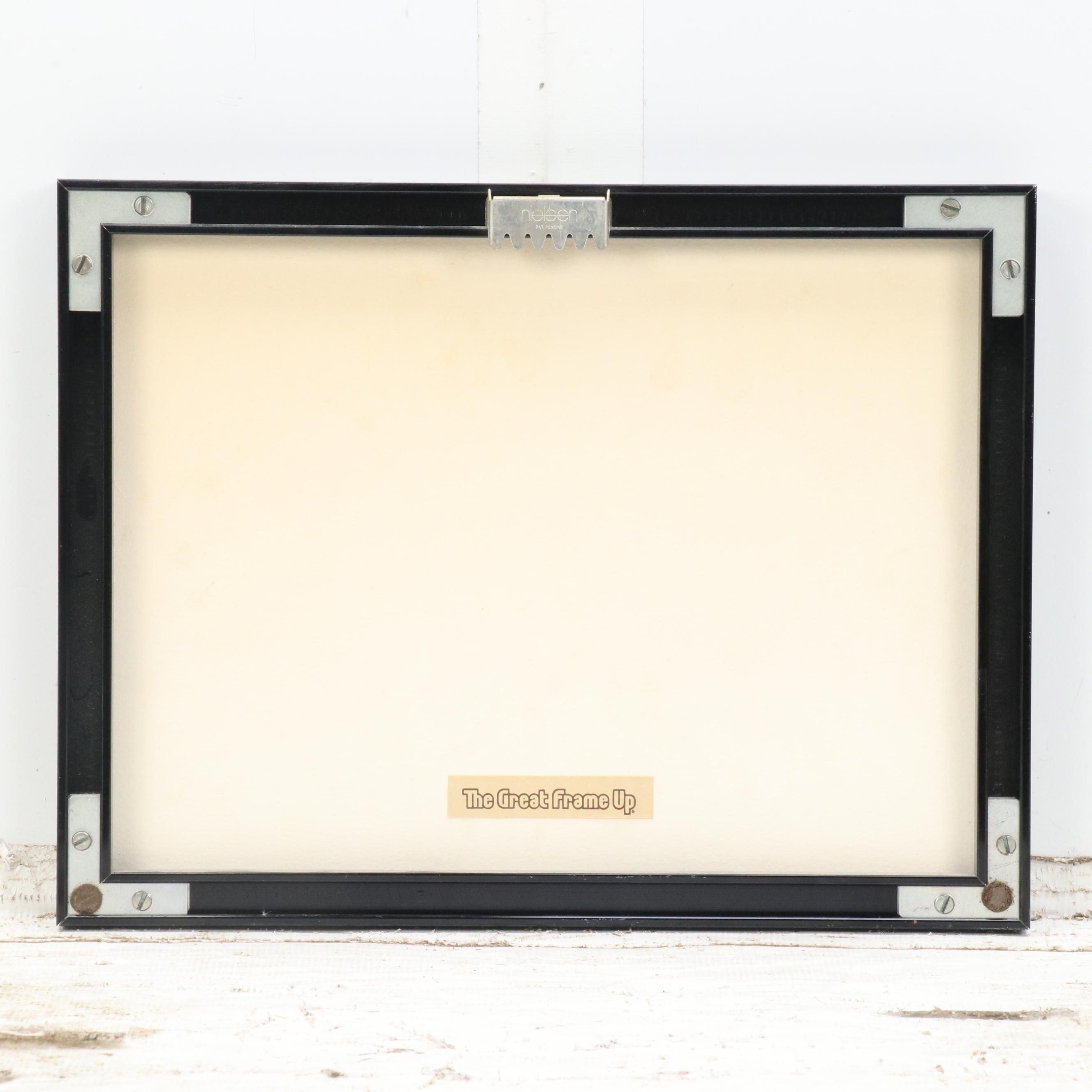 Seymour Remenick Figurative Ink and Gouache Sketch of Reclining Female Nude