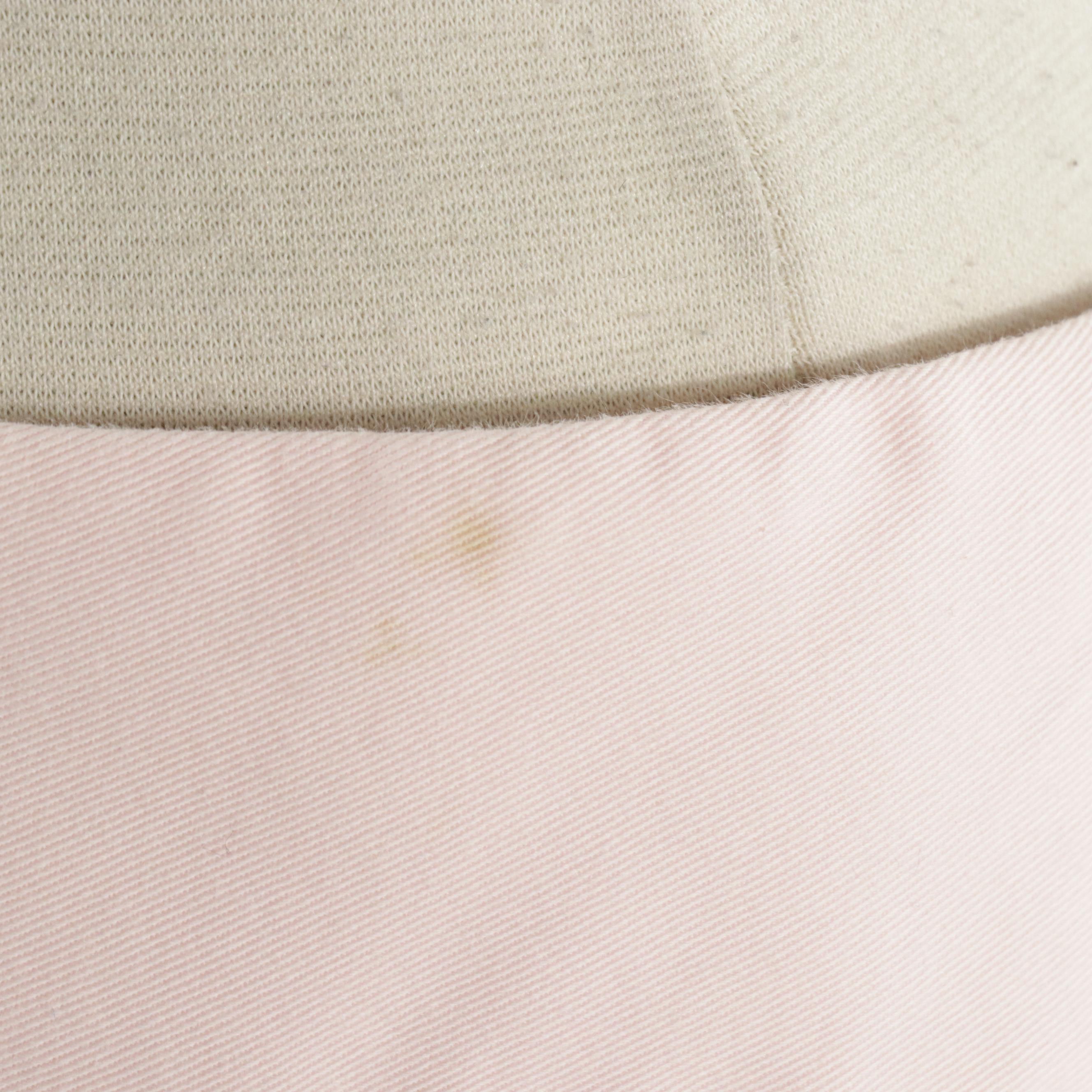 Dolce & Gabbana Wide Leg Pant in Pale Pink Cotton