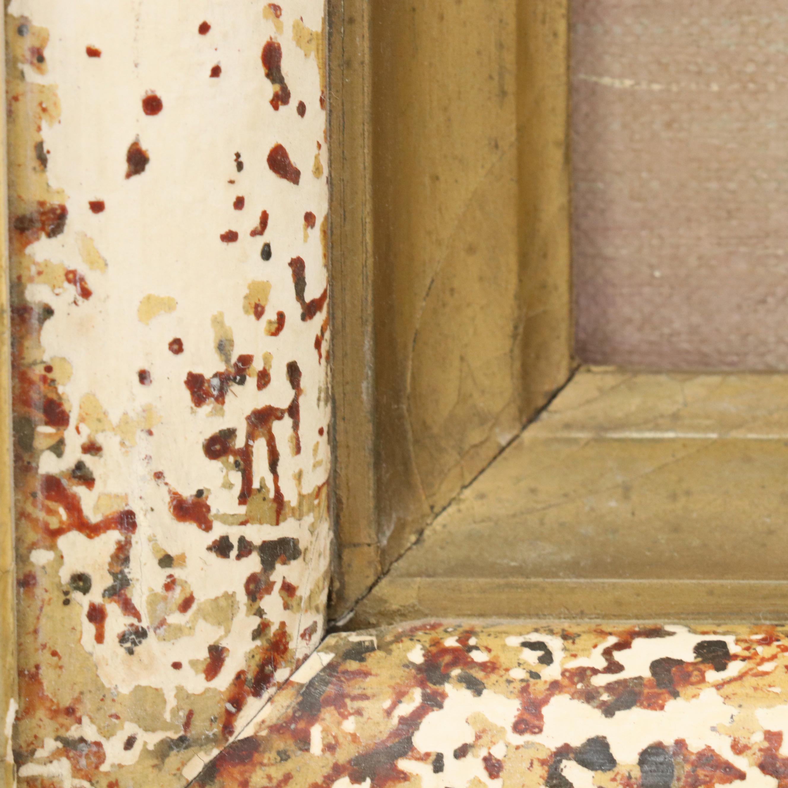 Nocturne Snowy Landscape With Cottages Oil Painting, Circa 1940