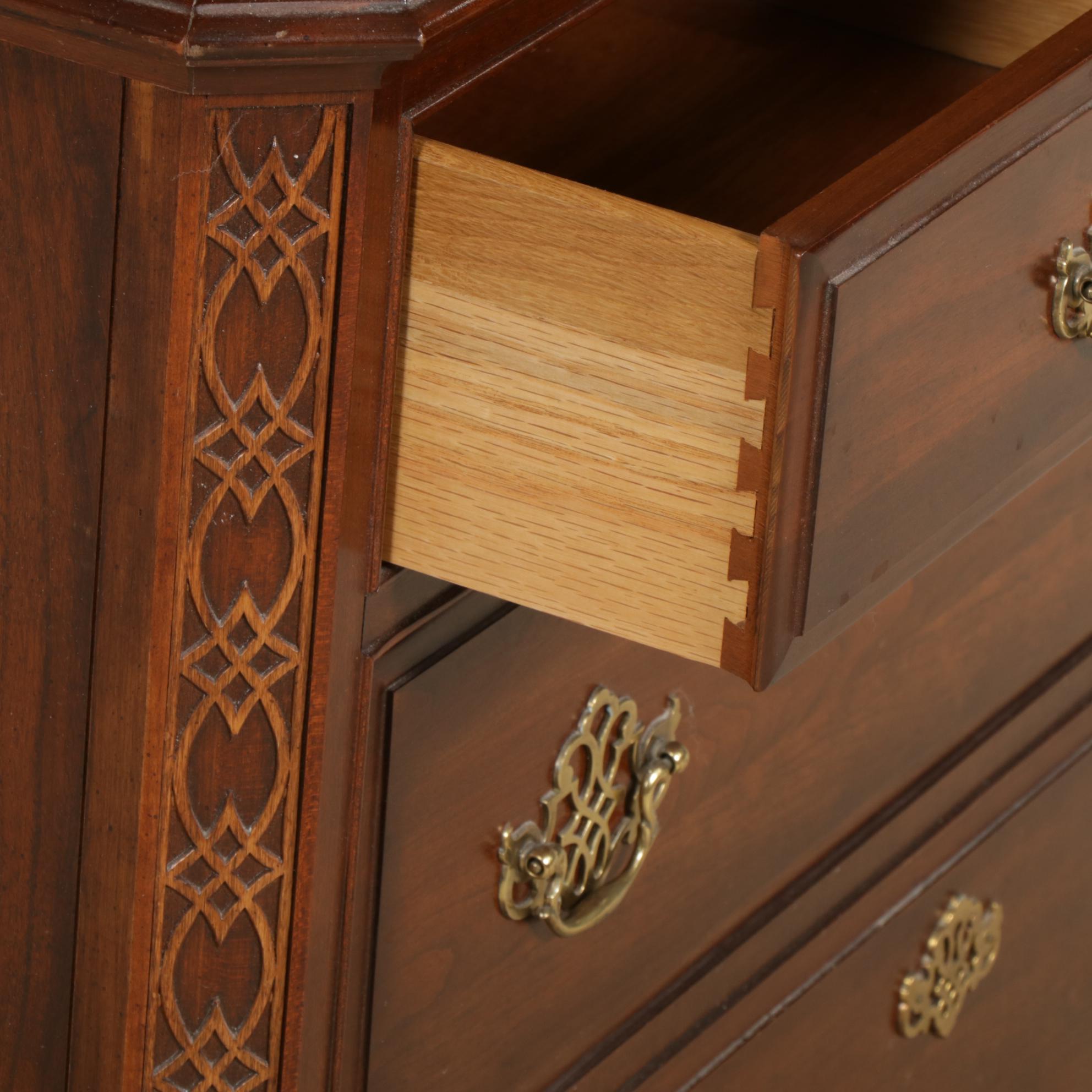 Pennsylvania House Chippendale Style Cherry Chest of Drawers