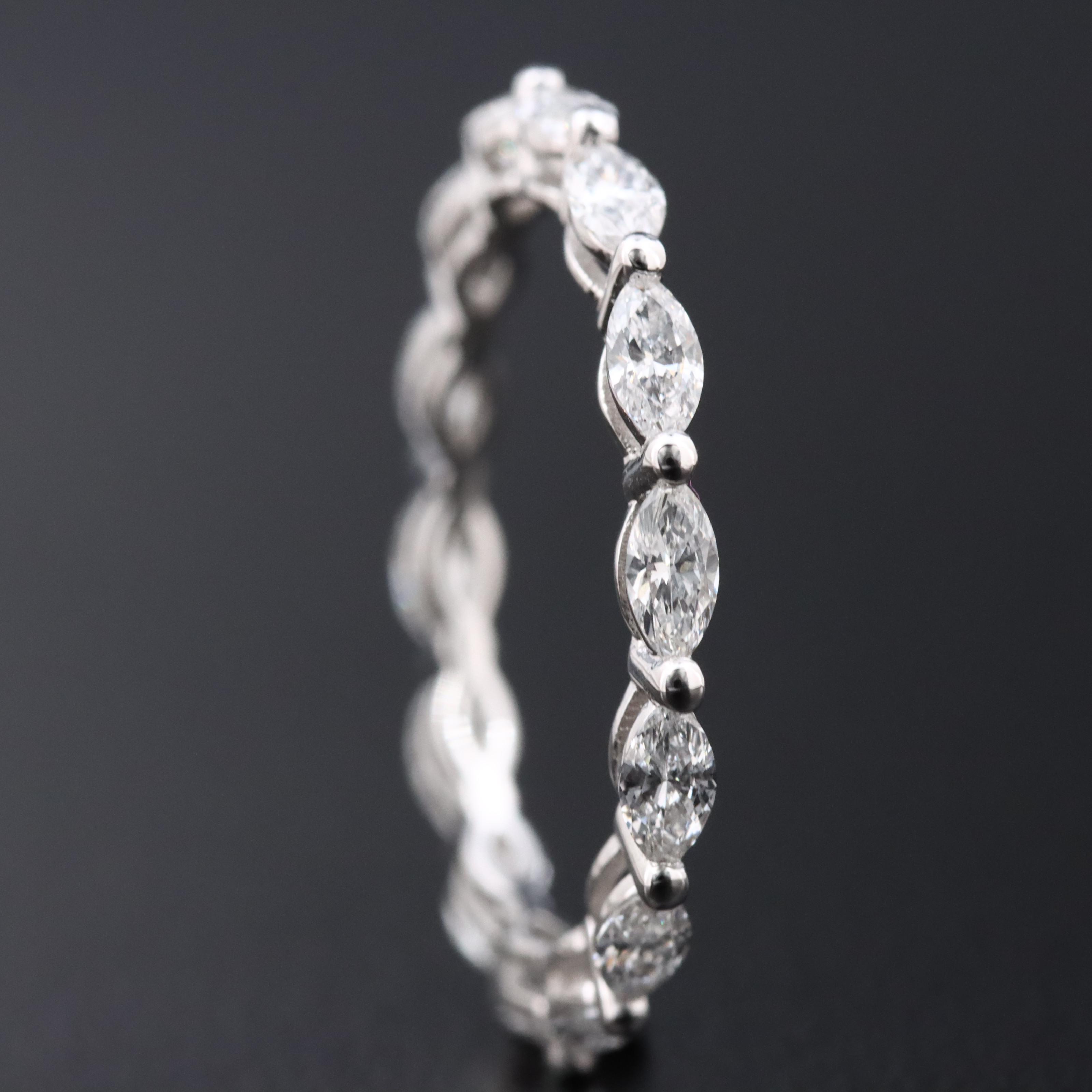 18K 0.88 CTW Lab Grown Diamond Eternity Band