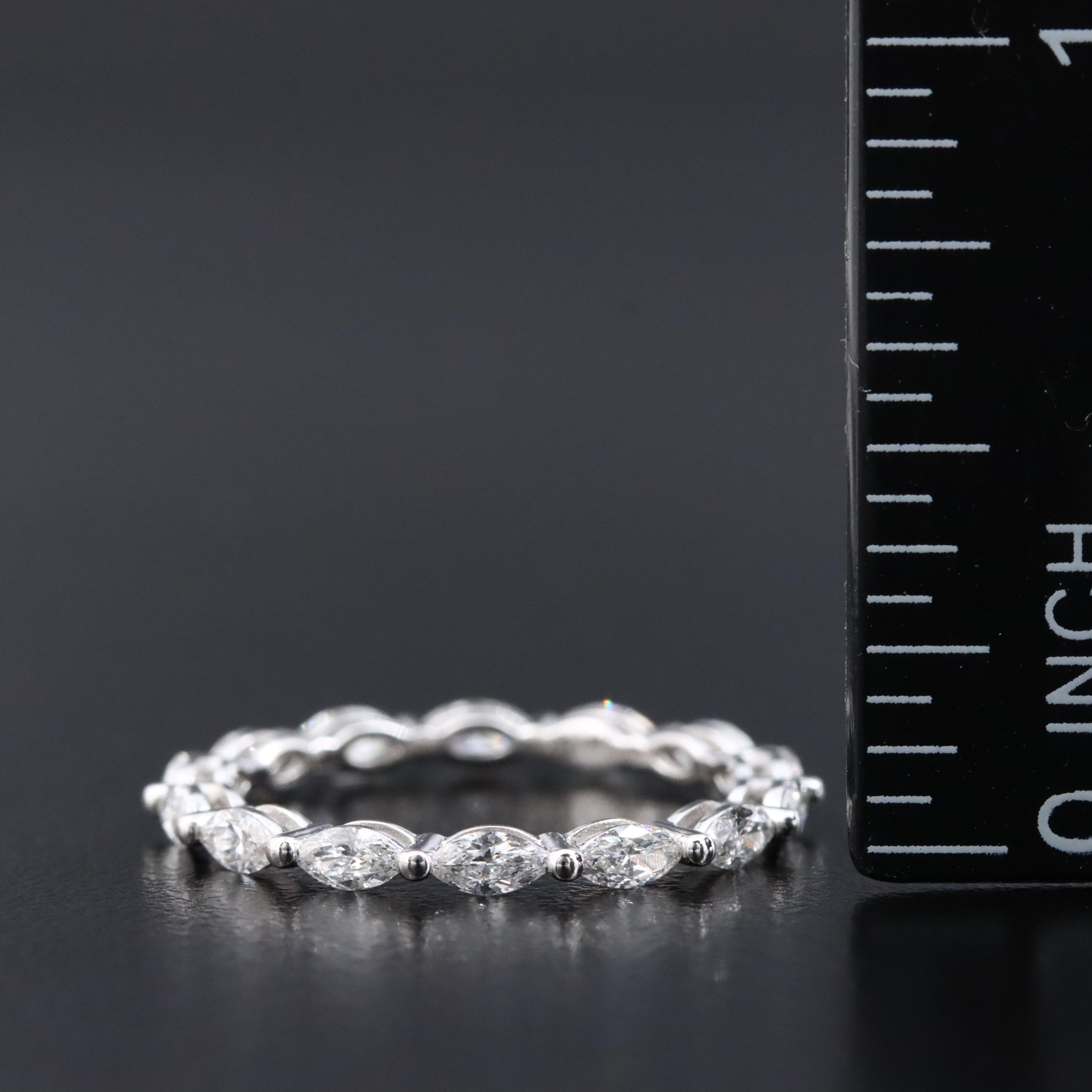 18K 0.88 CTW Lab Grown Diamond Eternity Band
