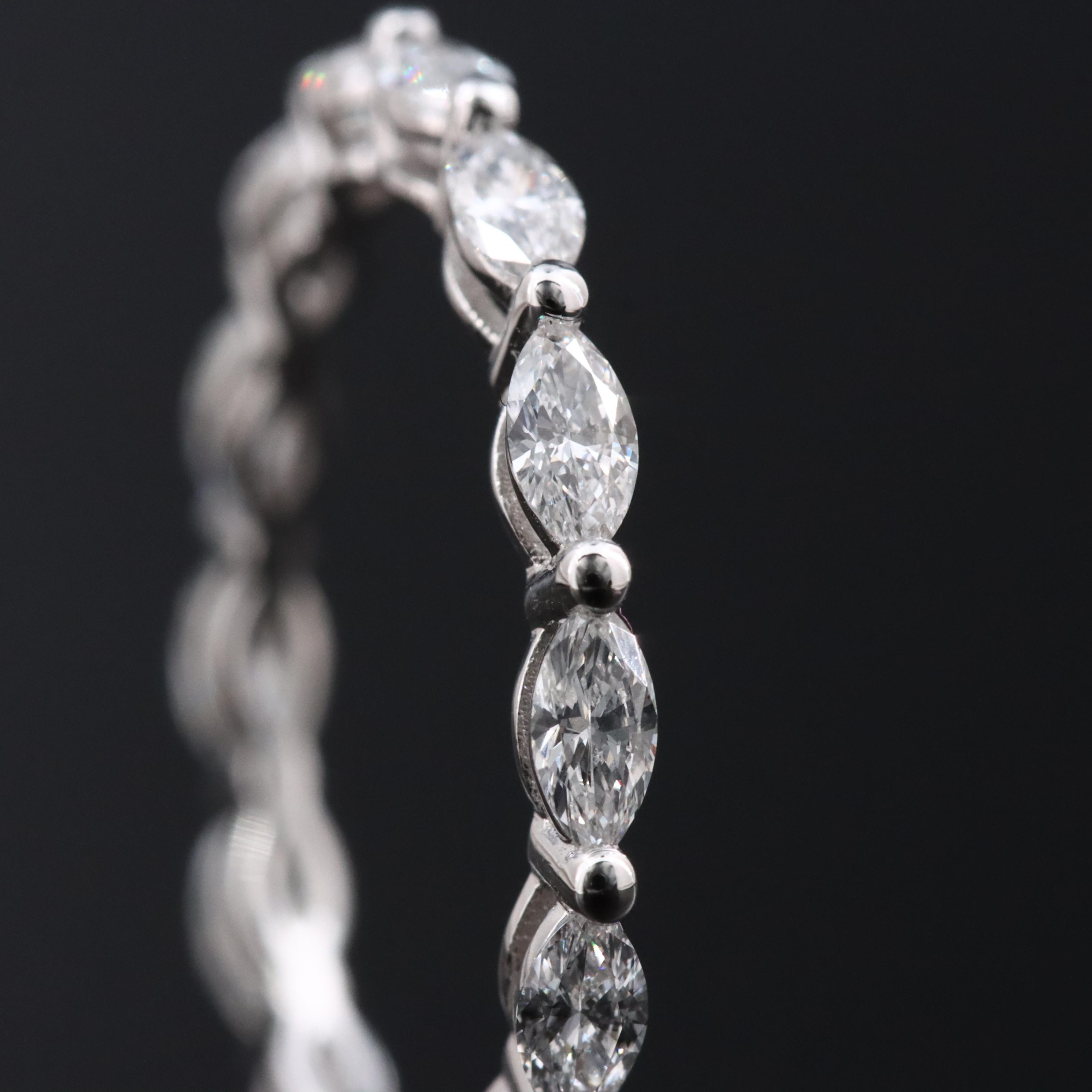 18K 0.88 CTW Lab Grown Diamond Eternity Band