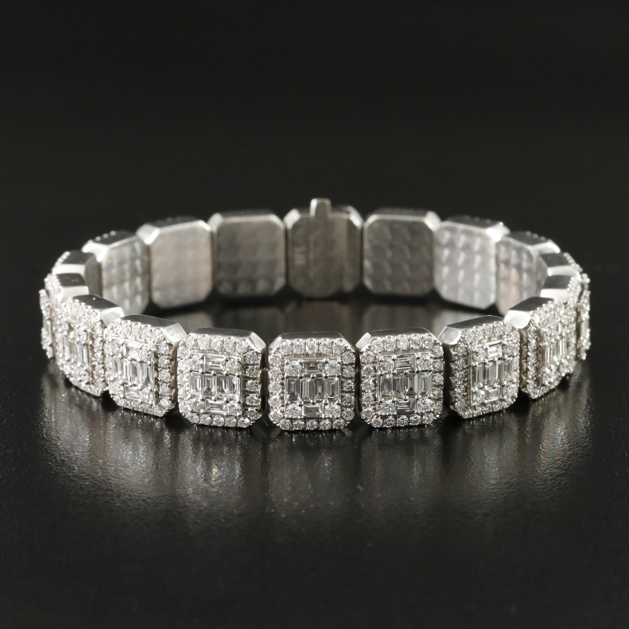 14K 10.00 CTW Diamond Bracelet