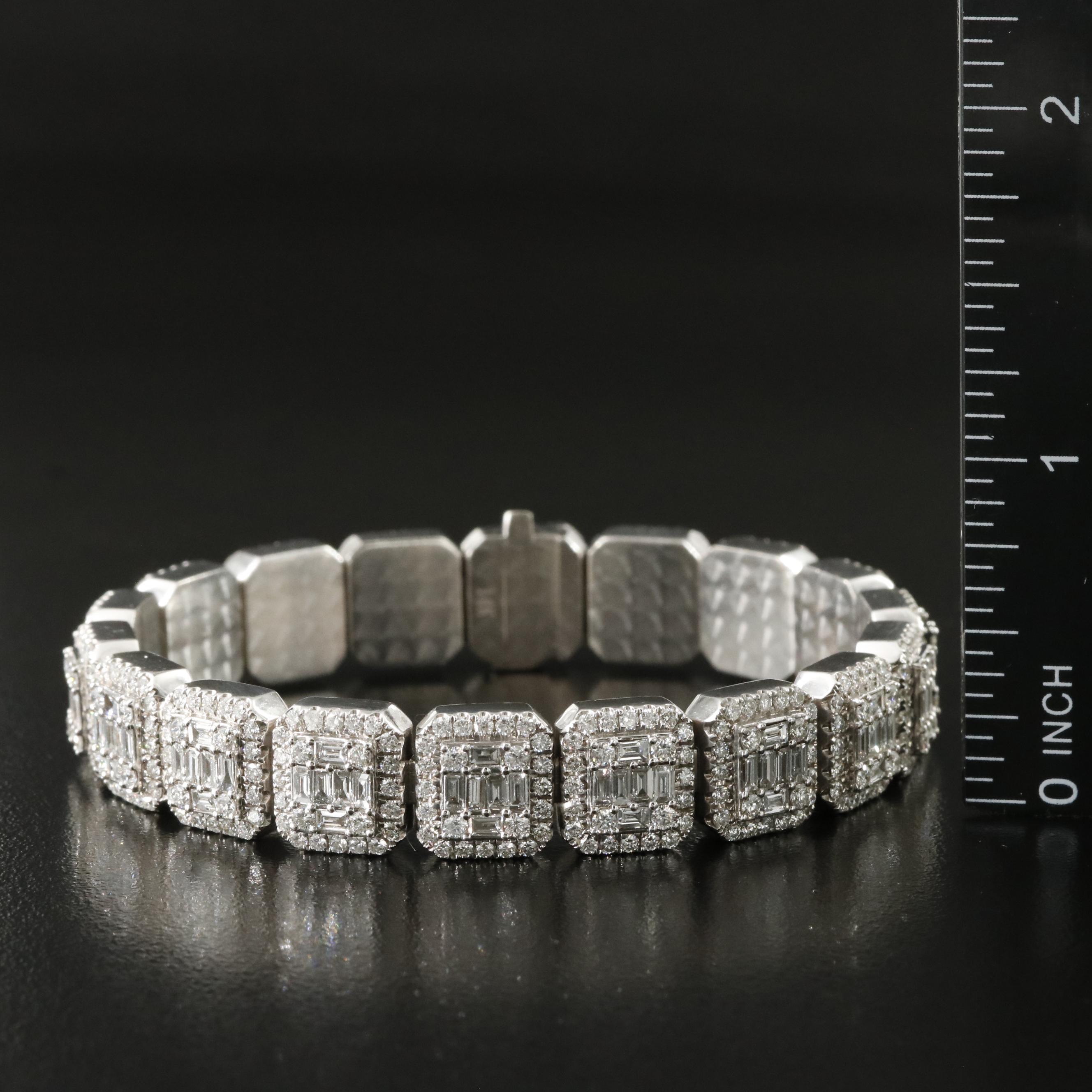 14K 10.00 CTW Diamond Bracelet