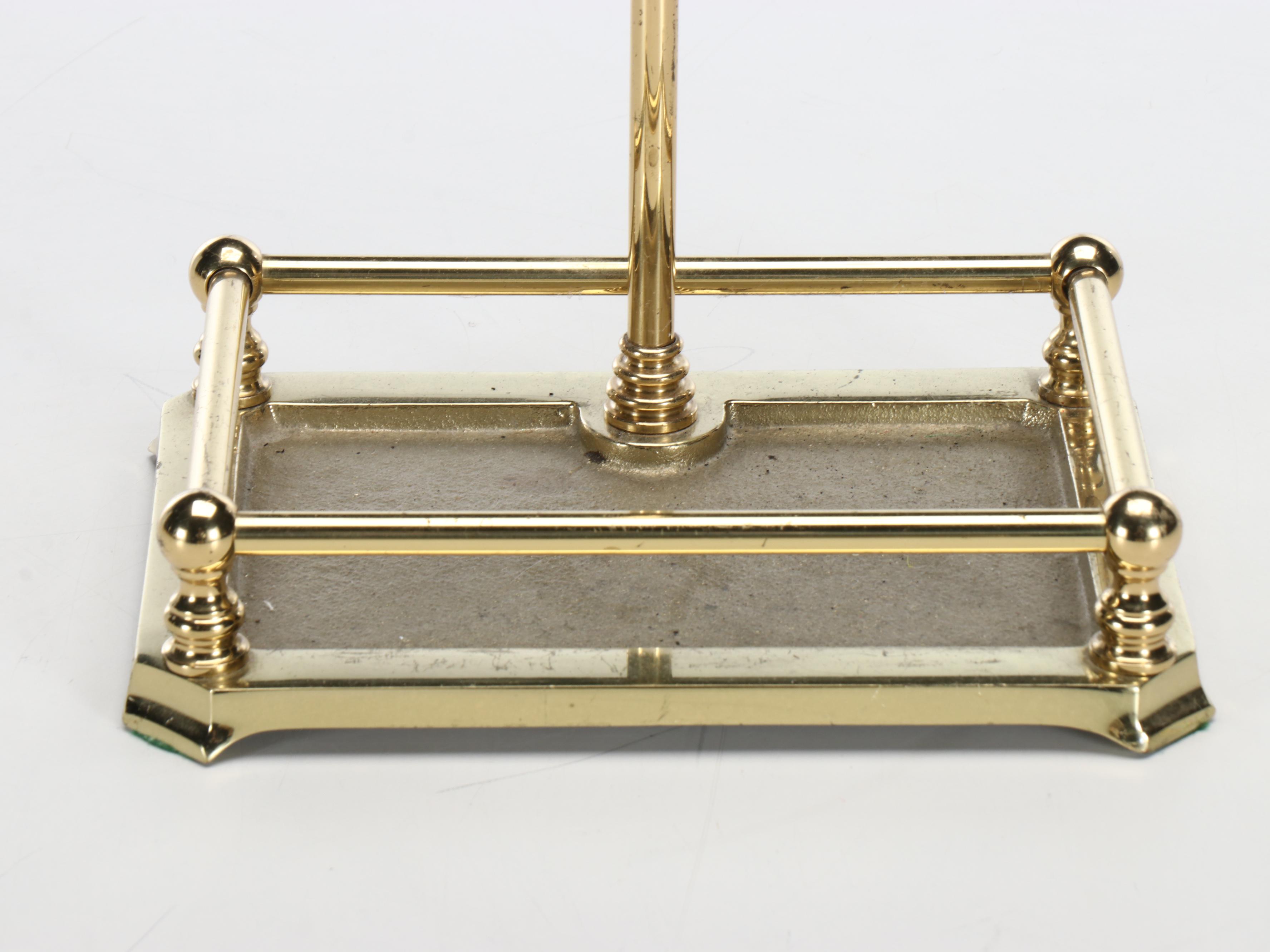 Federal Style Brass Cannonball Fireplace Fender, Andirons, and Tool Set