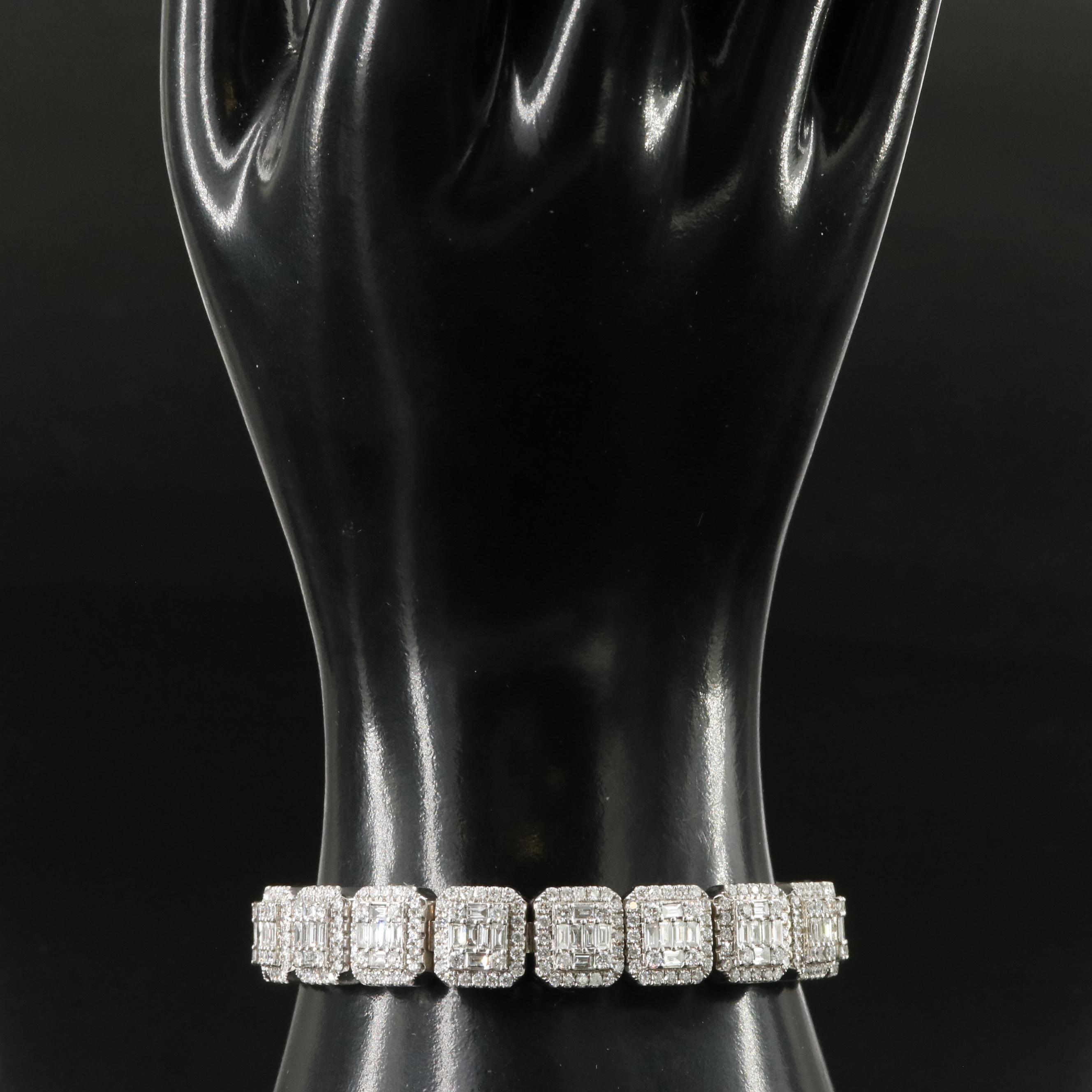 14K 10.00 CTW Diamond Bracelet