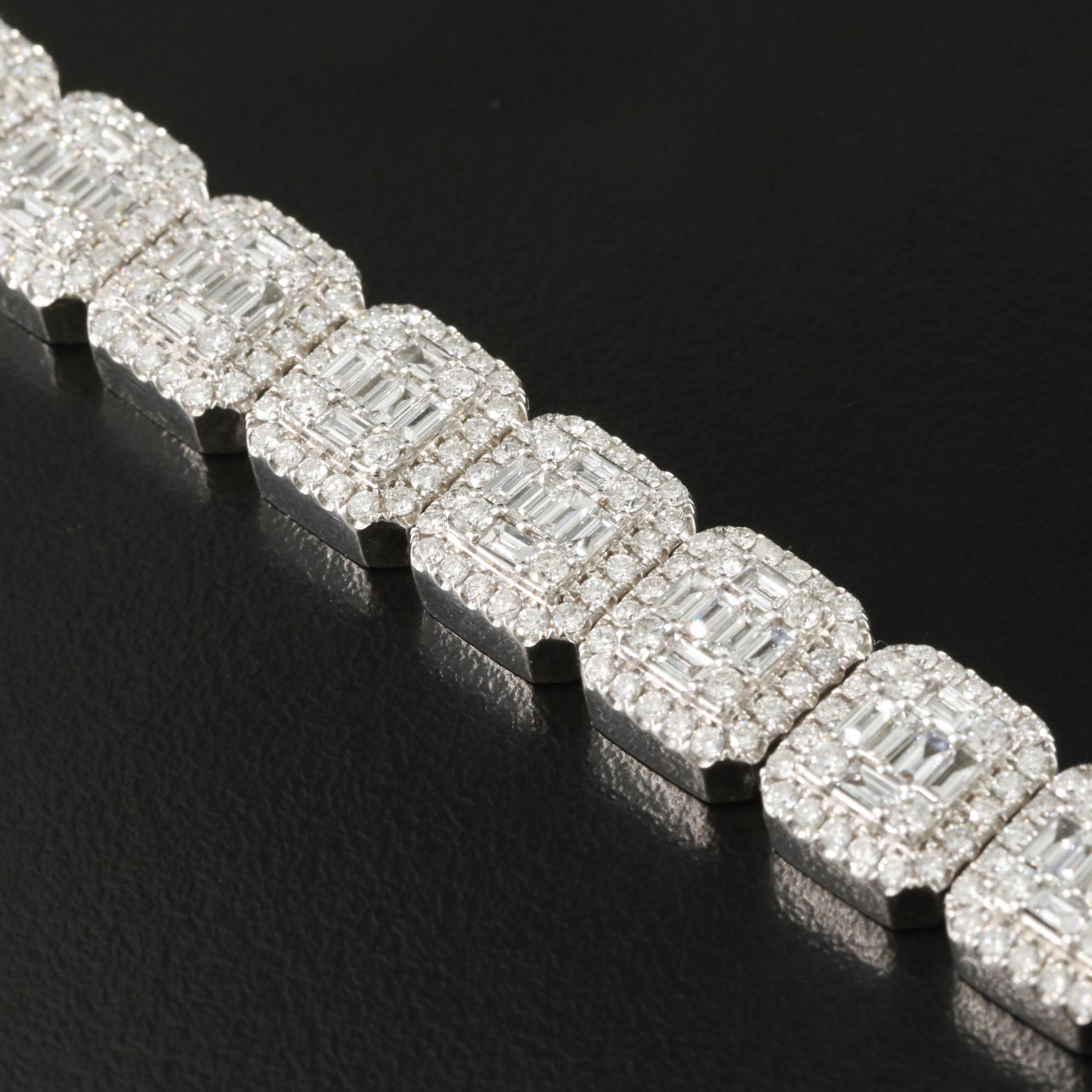 14K 10.00 CTW Diamond Bracelet