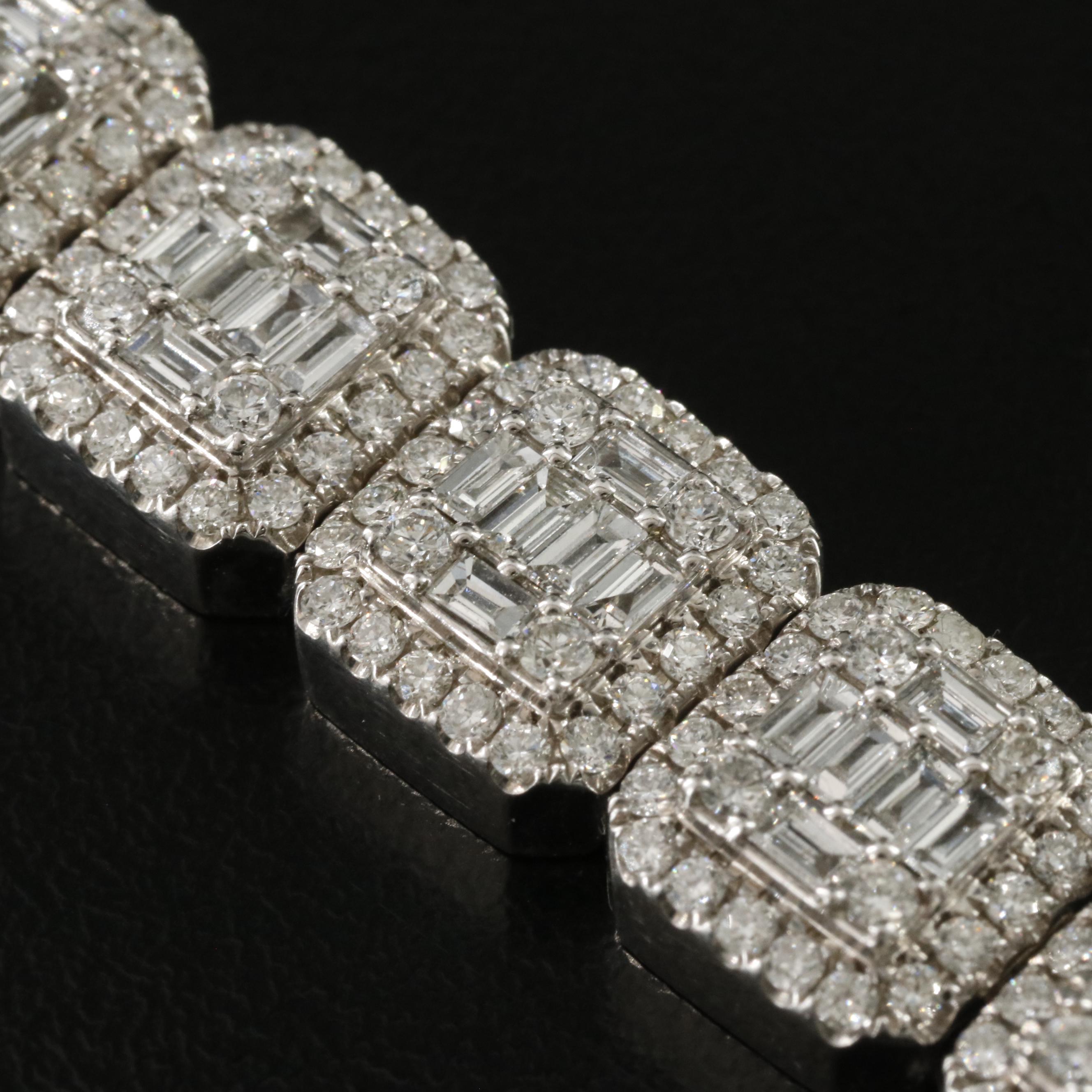 14K 10.00 CTW Diamond Bracelet