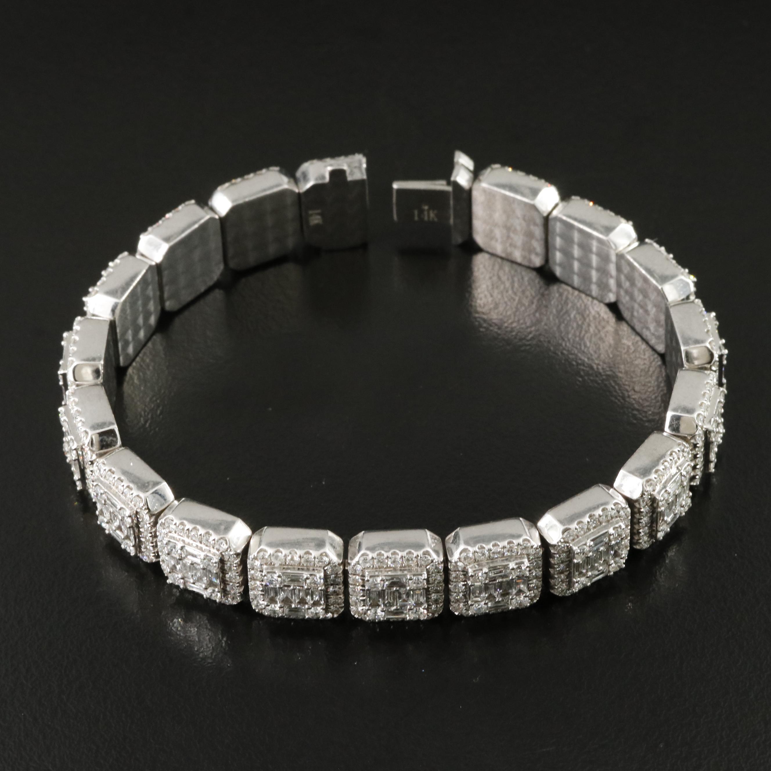 14K 10.00 CTW Diamond Bracelet