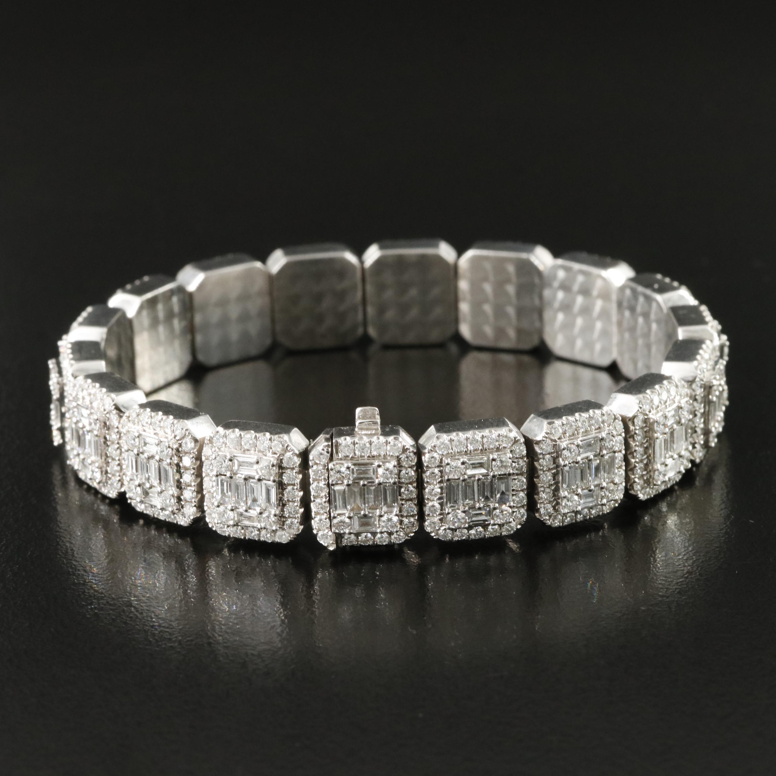 14K 10.00 CTW Diamond Bracelet